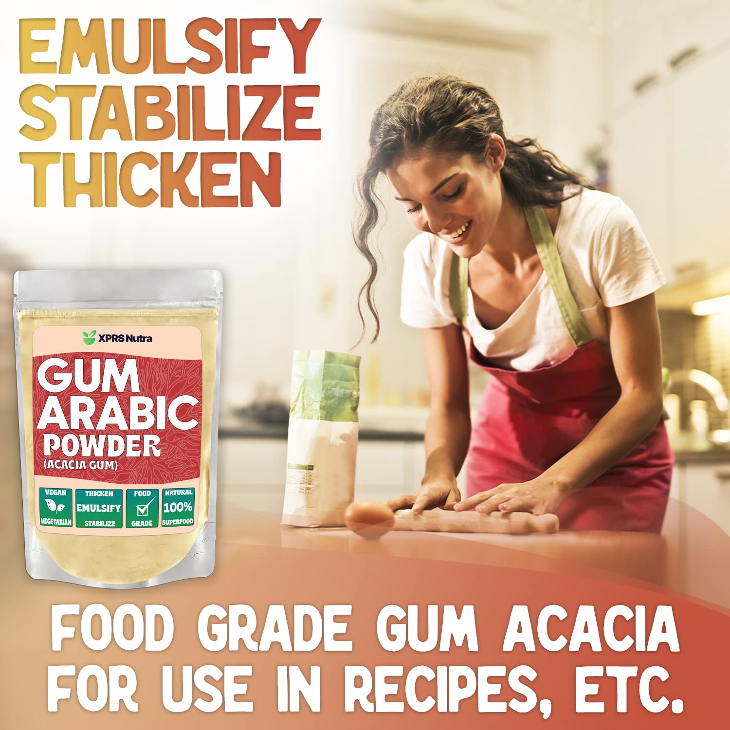 Gum Arabic (Acacia Gum) Powder