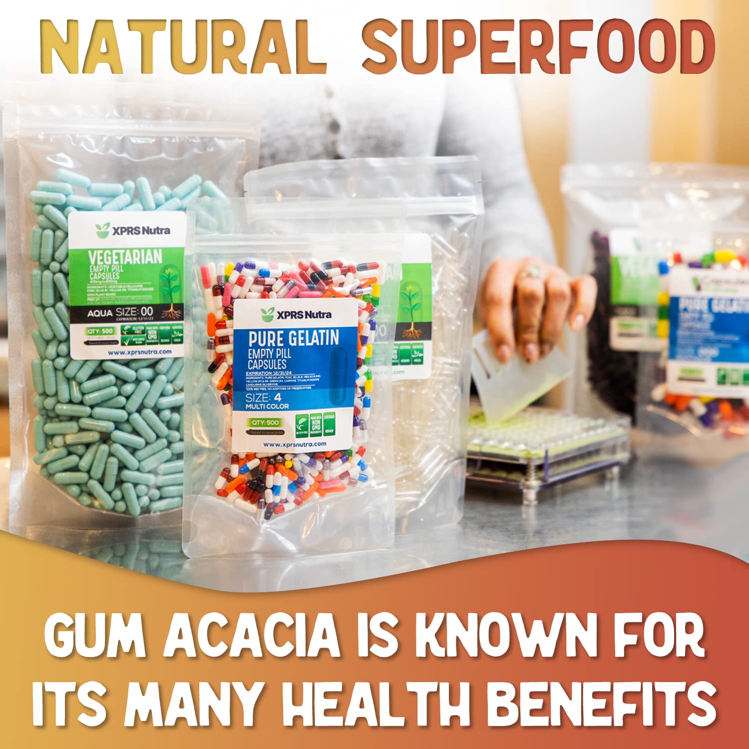 Gum Arabic (Acacia Gum) Powder