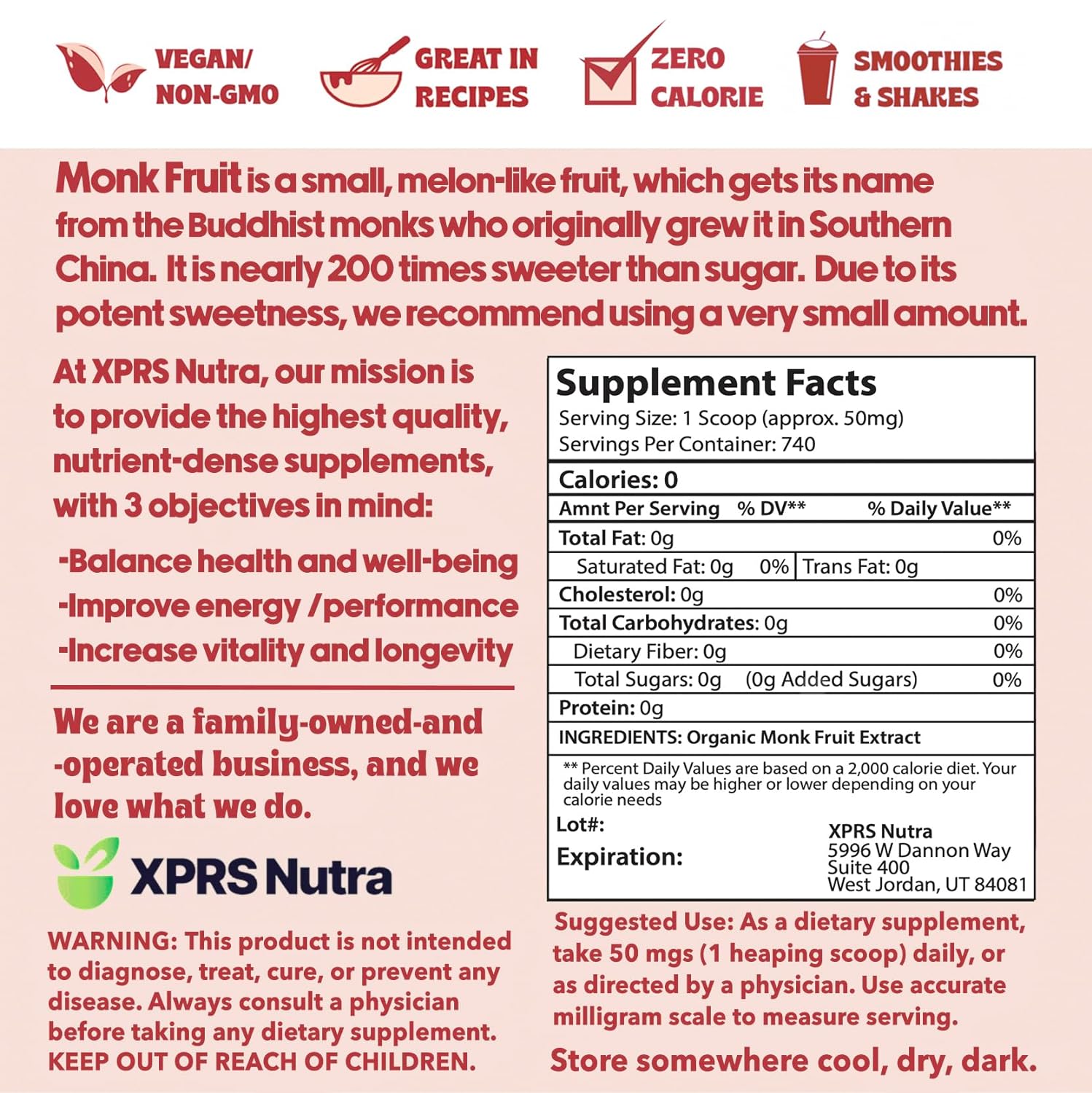 Monk Fruit Extract Powder 25% Mogroside