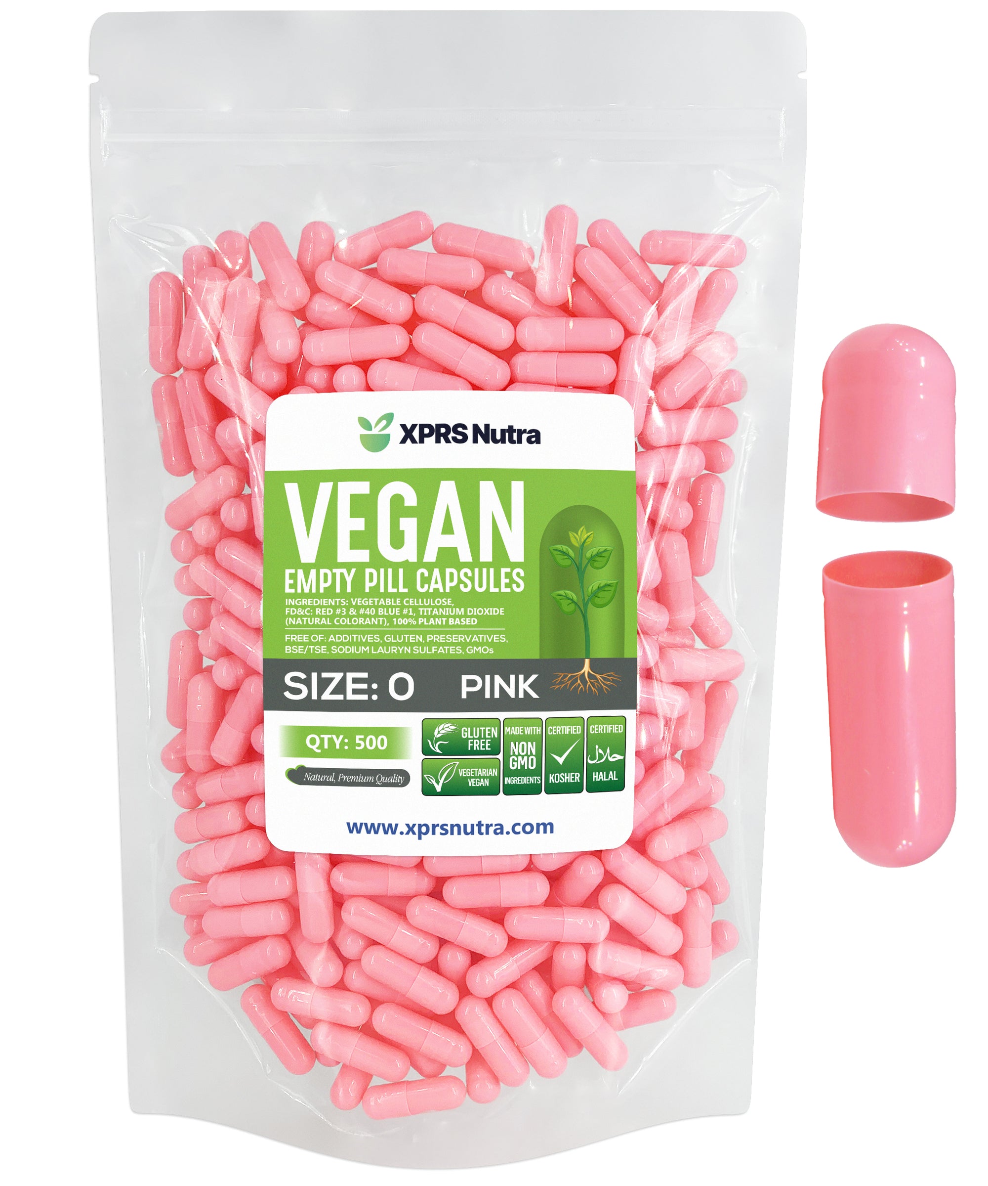 Size 0 Empty Vegan Capsules