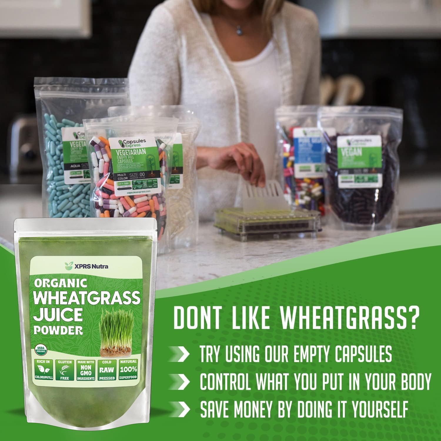 Organic Wheatgrass Juice Powder