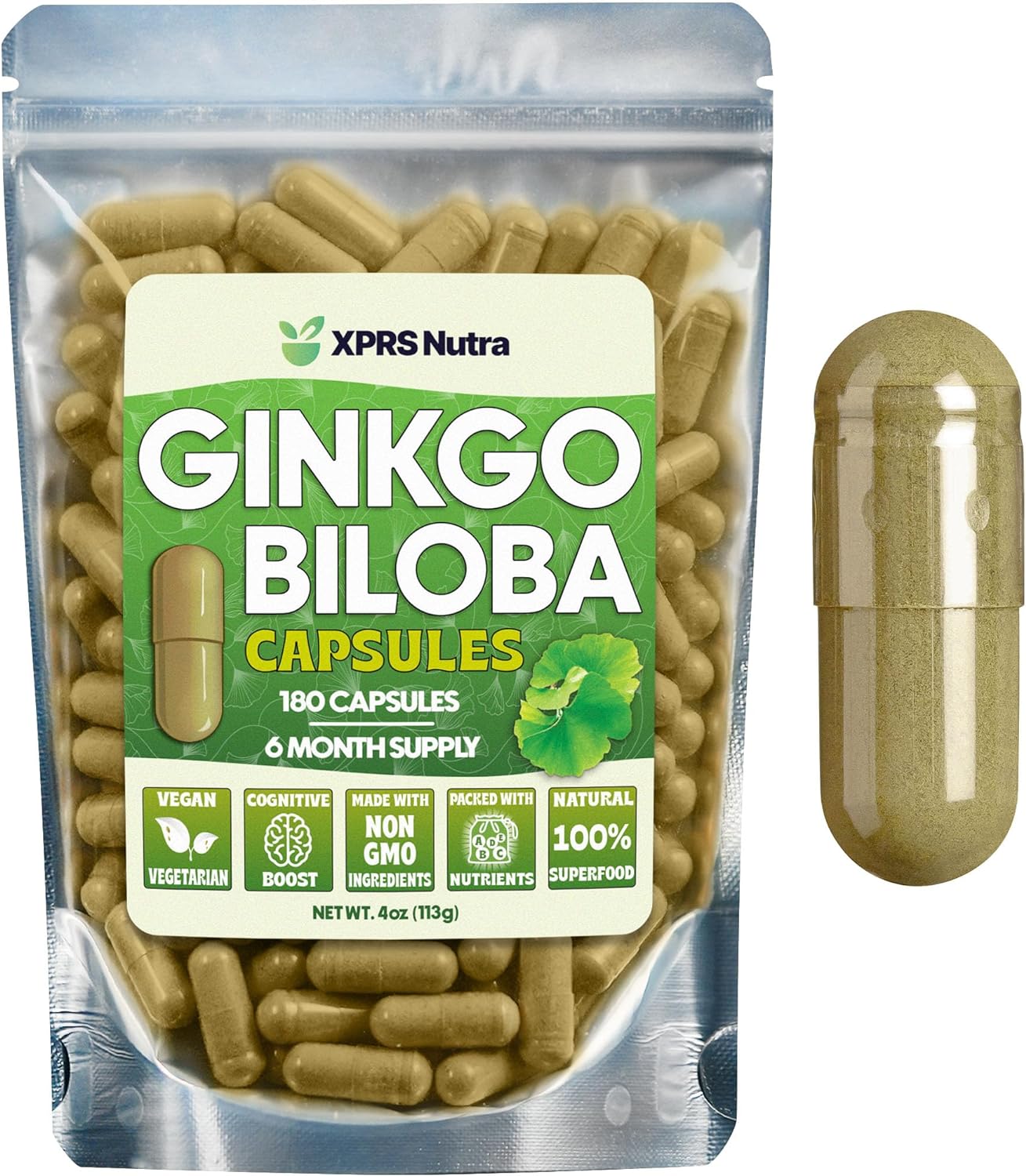 Ginkgo Biloba Powder Capsules