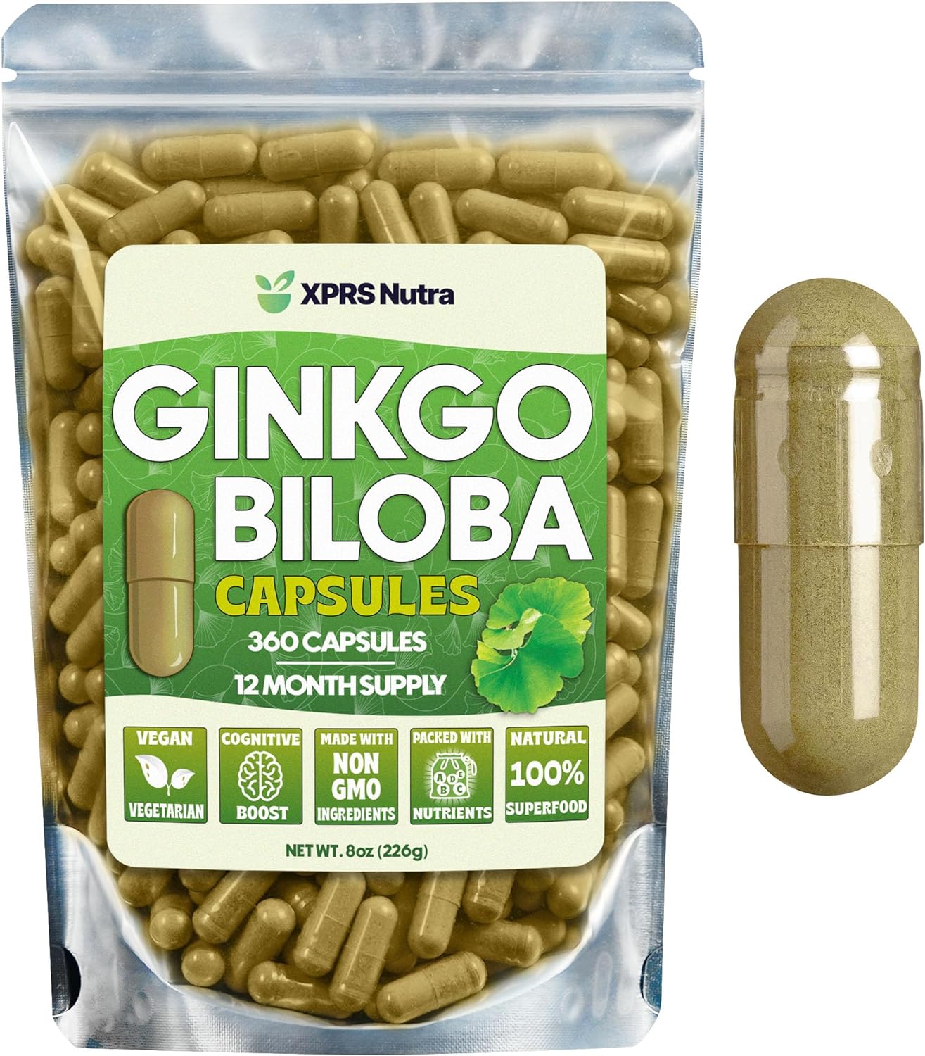Ginkgo Biloba Powder Capsules