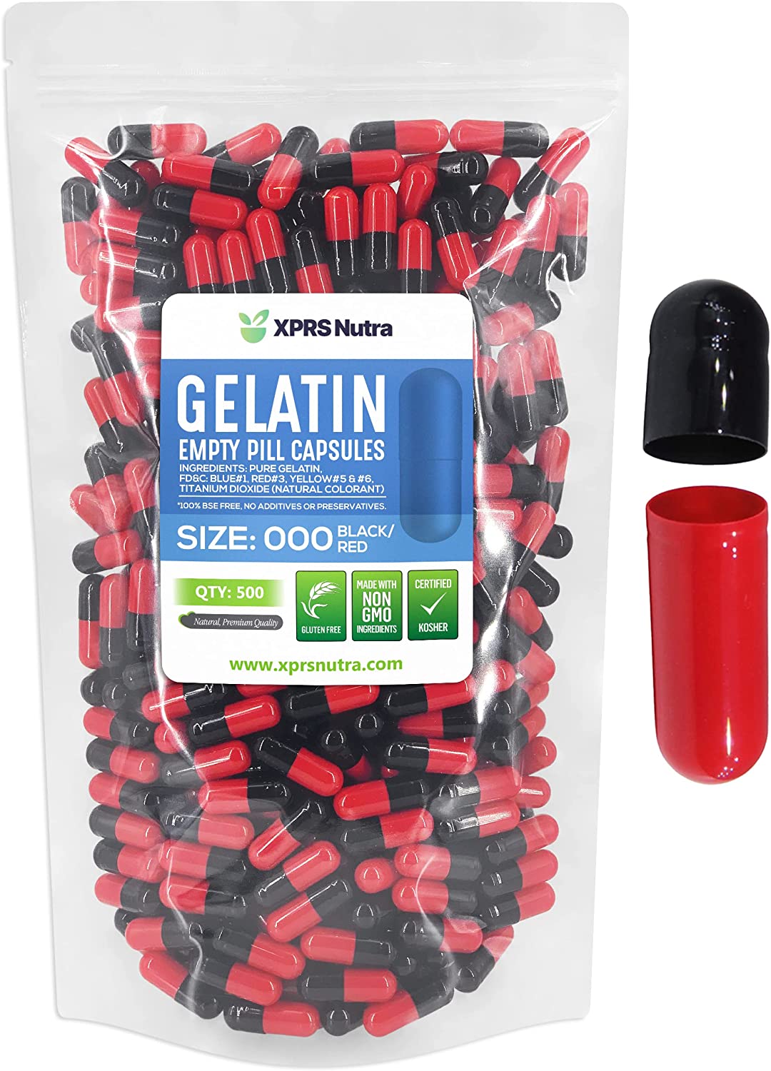 Size 000 Empty Gelatin Capsules