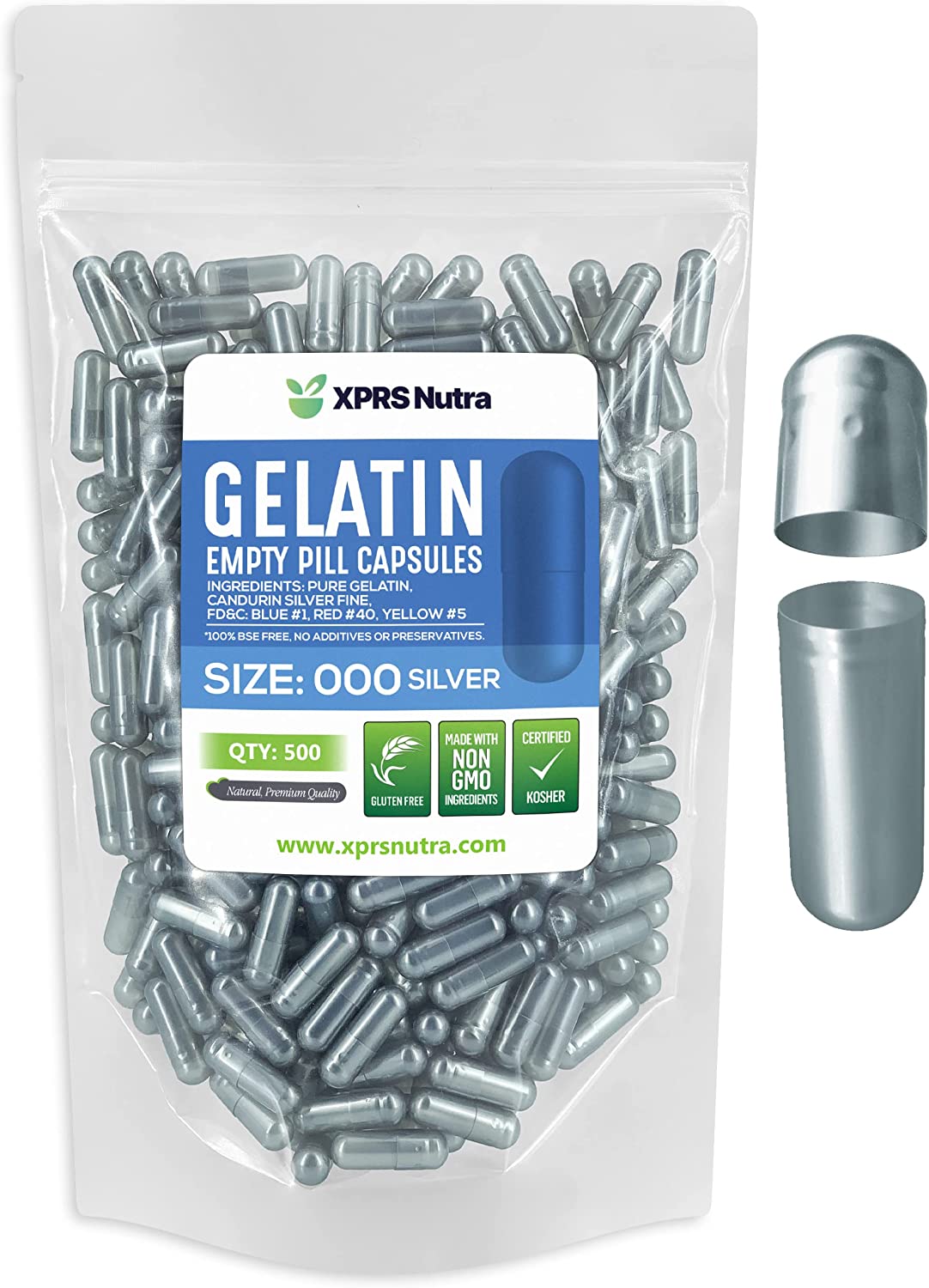 Size 000 Empty Gelatin Capsules