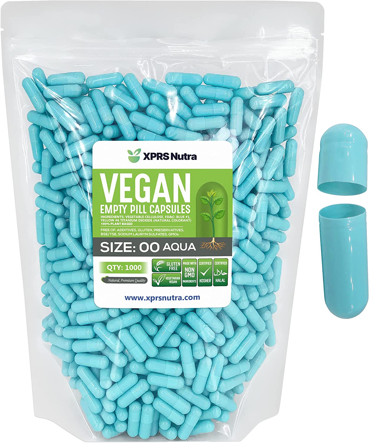 Size 00 Empty Vegan Capsules