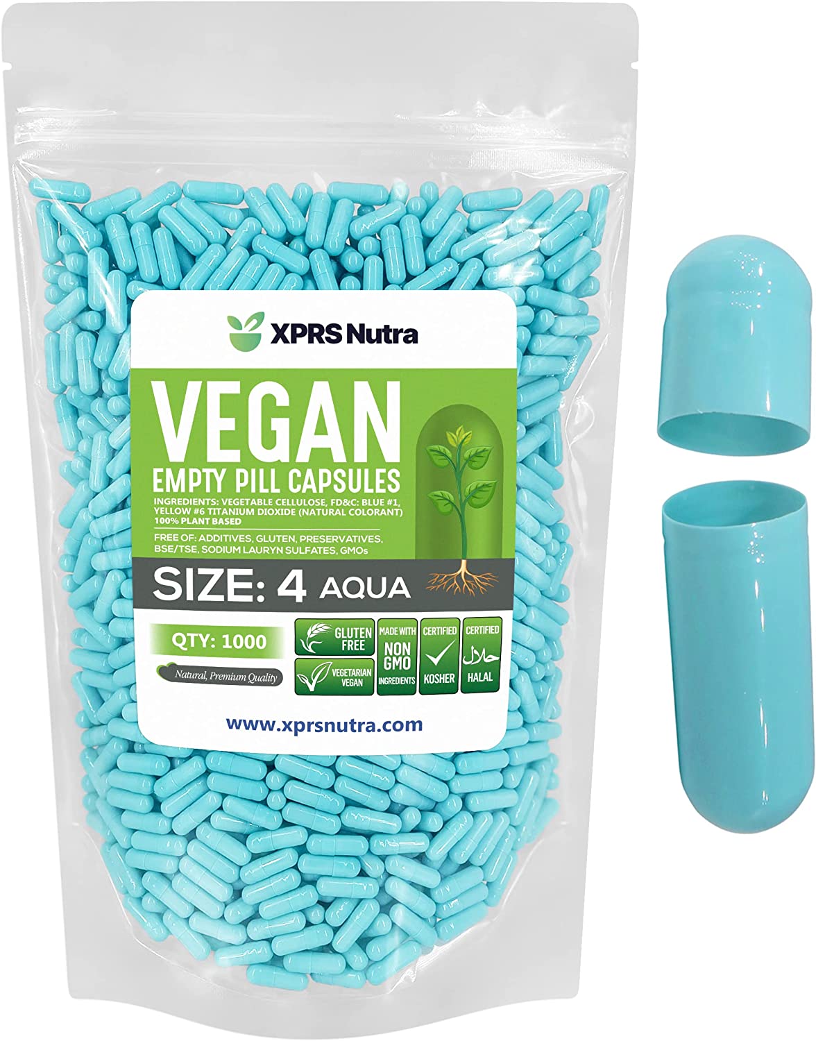 Size 4 Empty Vegan Capsules