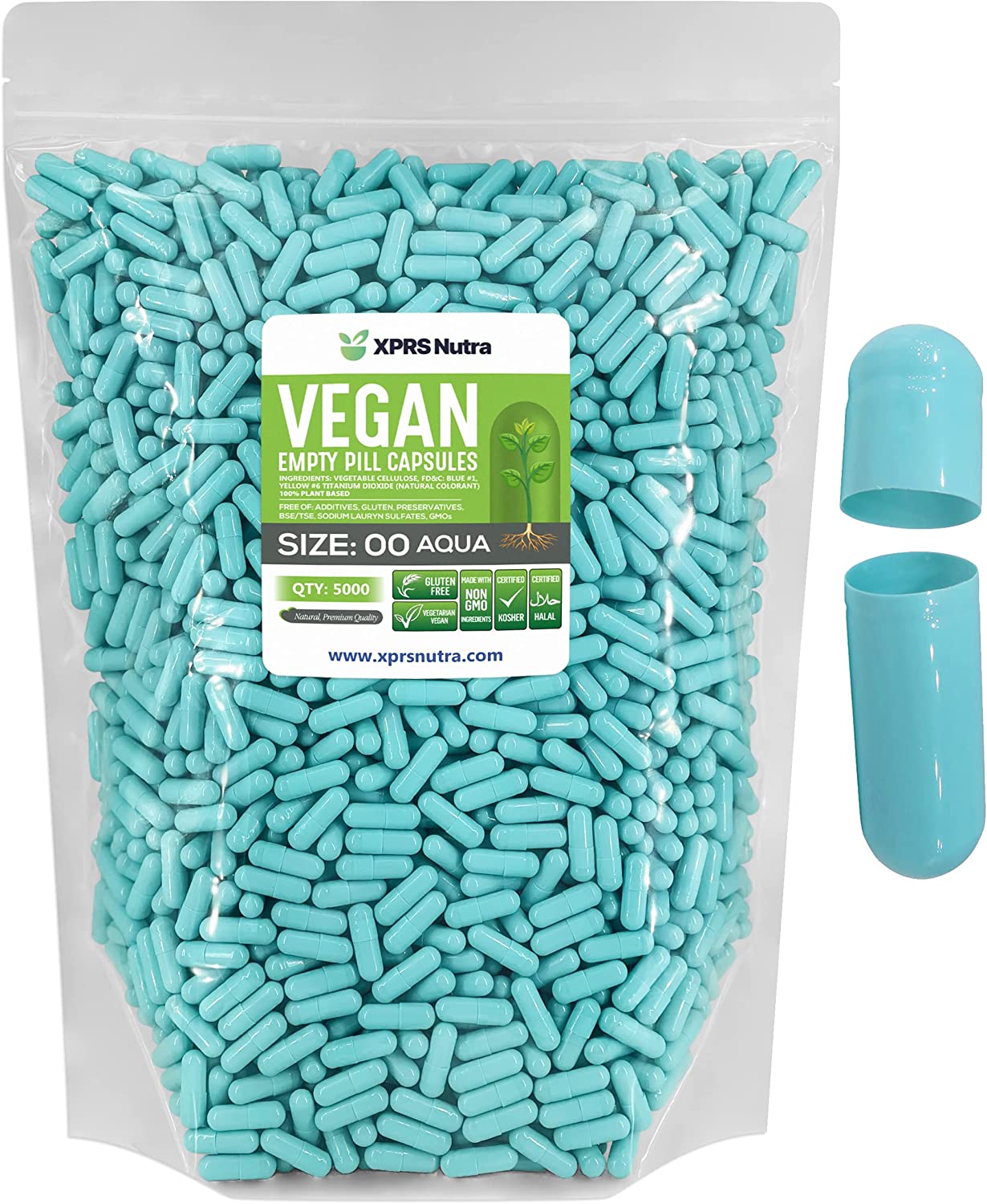 Size 00 Empty Vegan Capsules