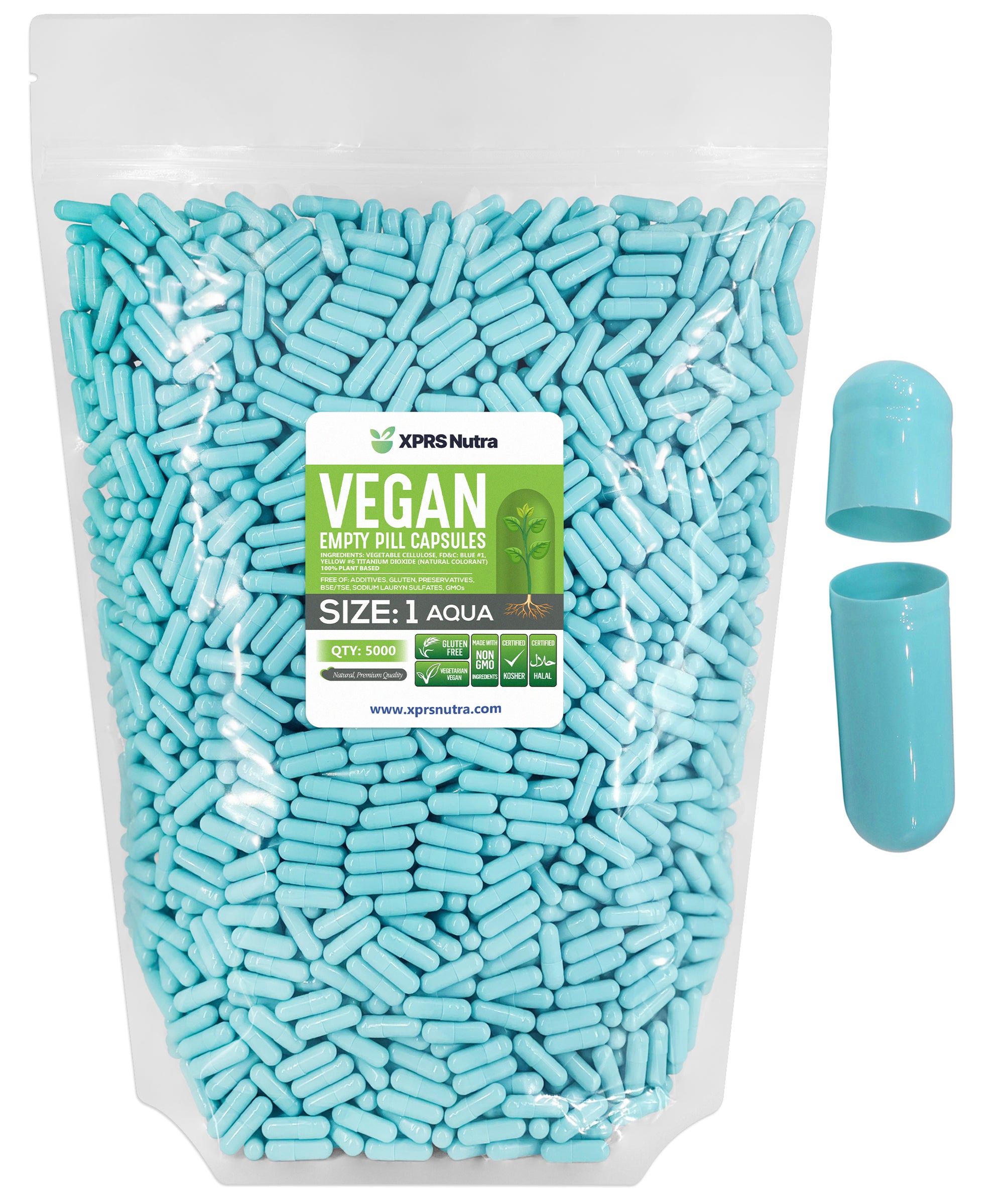 Size 1 Empty Vegan Capsules