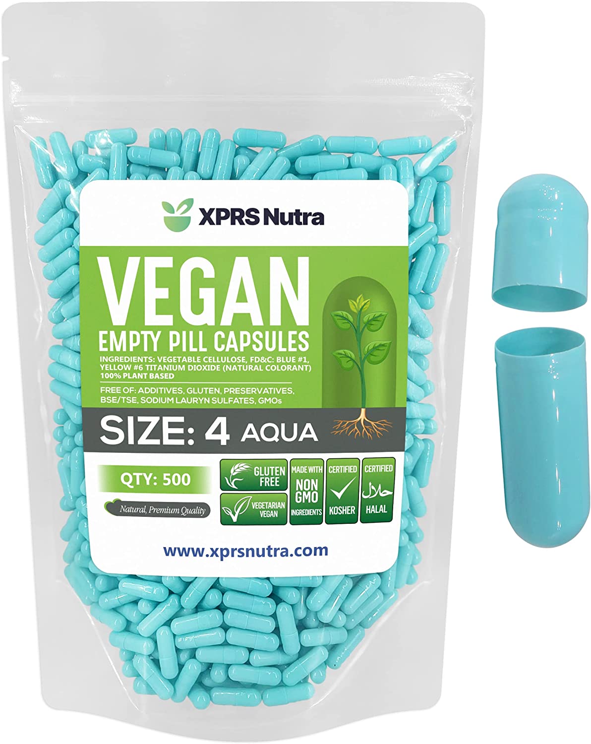 Size 4 Empty Vegan Capsules