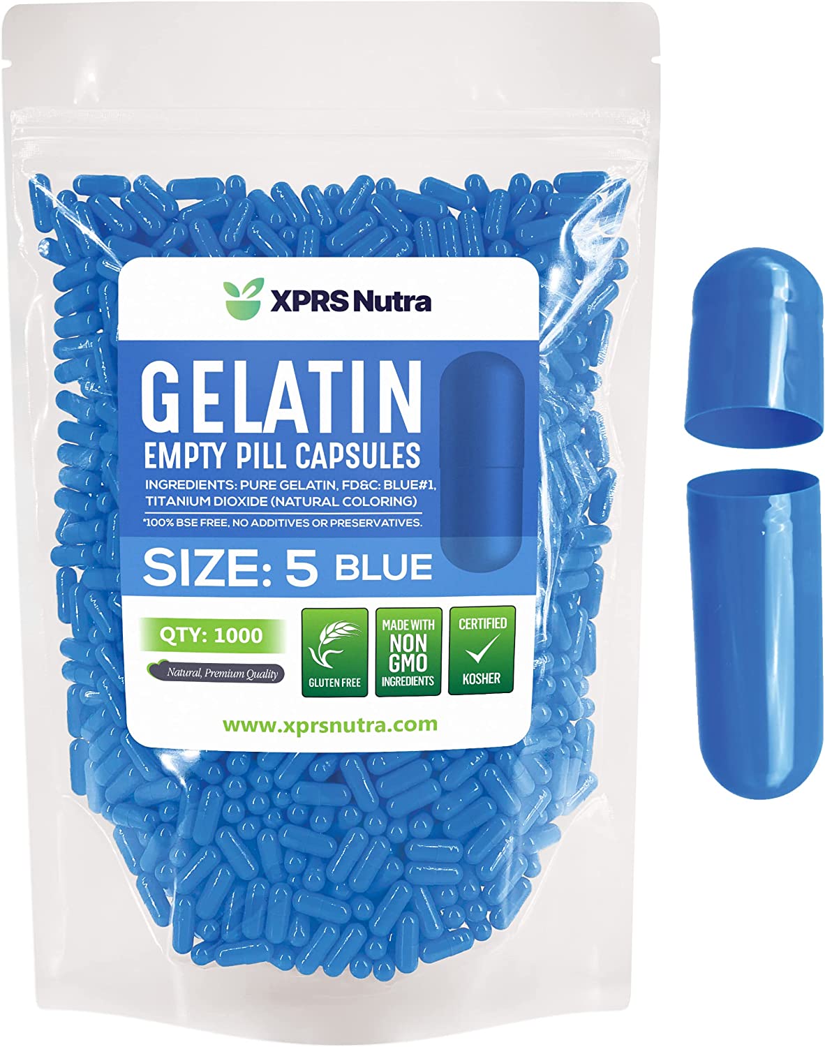Size 5 Empty Gelatin Capsules