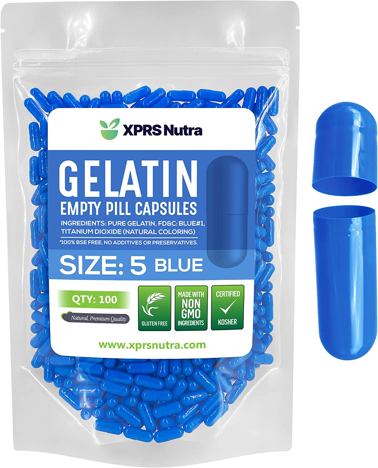 Size 5 Empty Gelatin Capsules