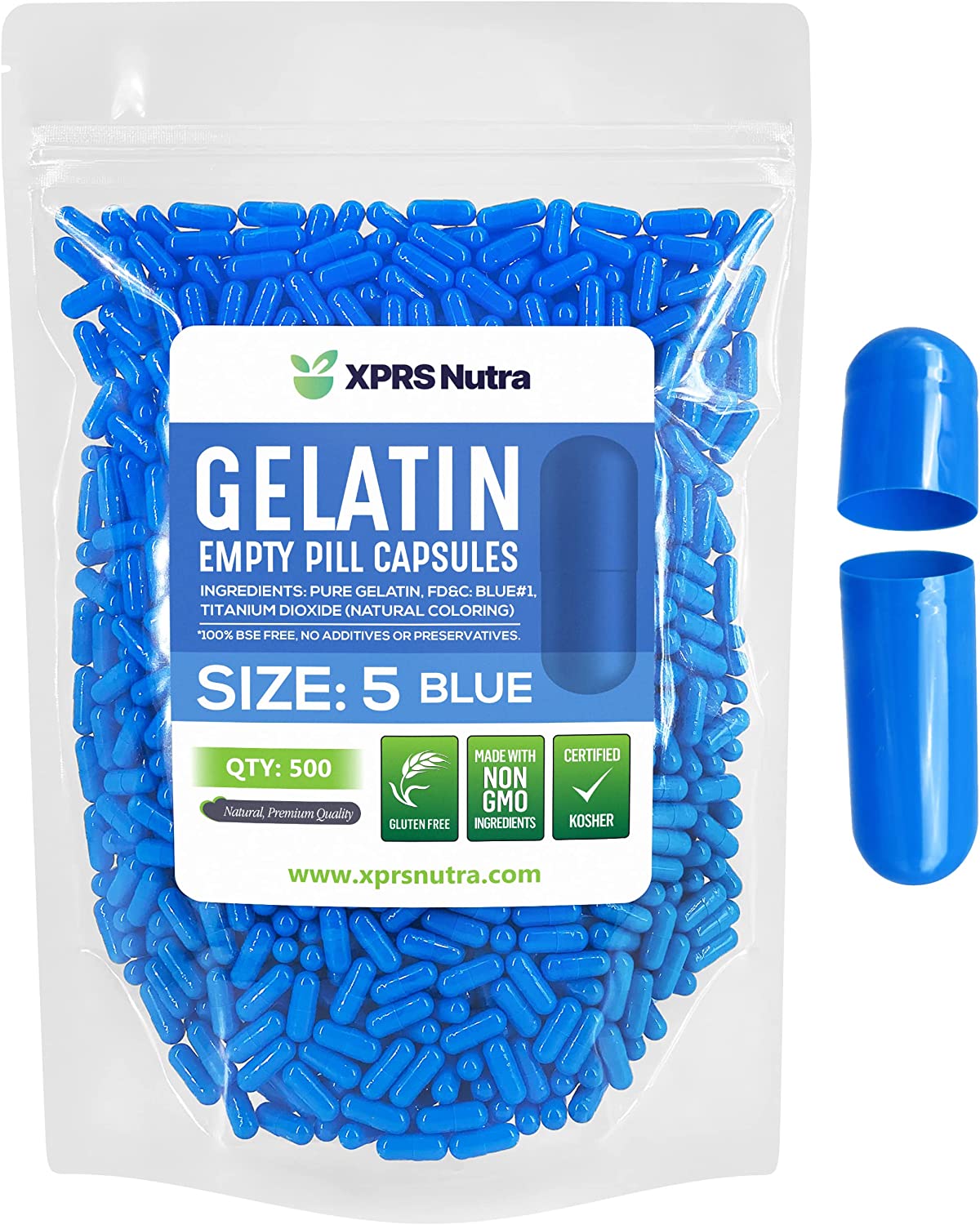 Size 5 Empty Gelatin Capsules