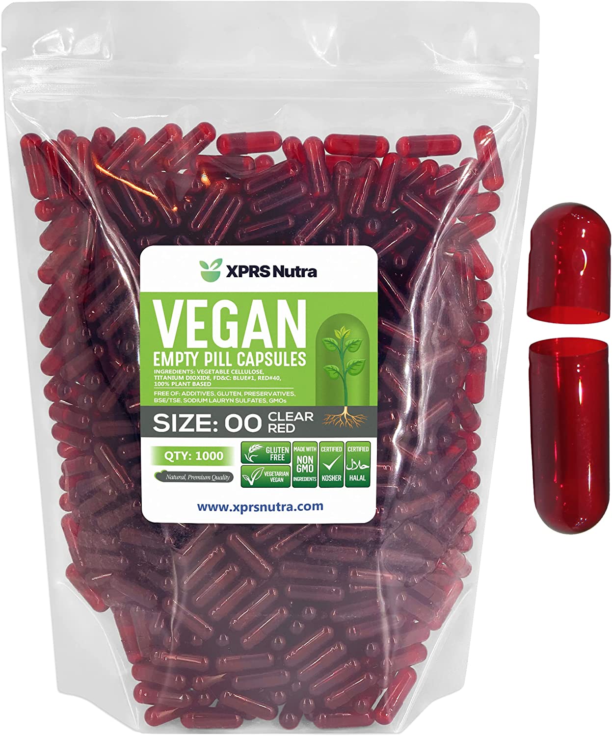 Size 00 Empty Vegan Capsules