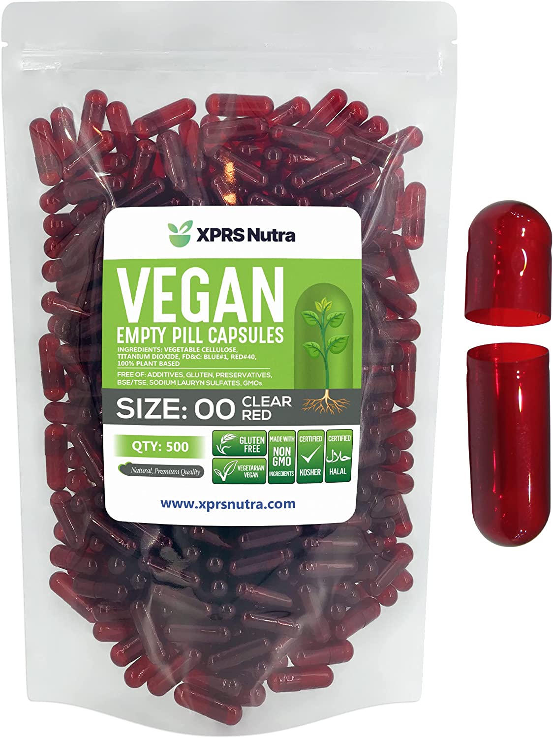 Size 00 Empty Vegan Capsules
