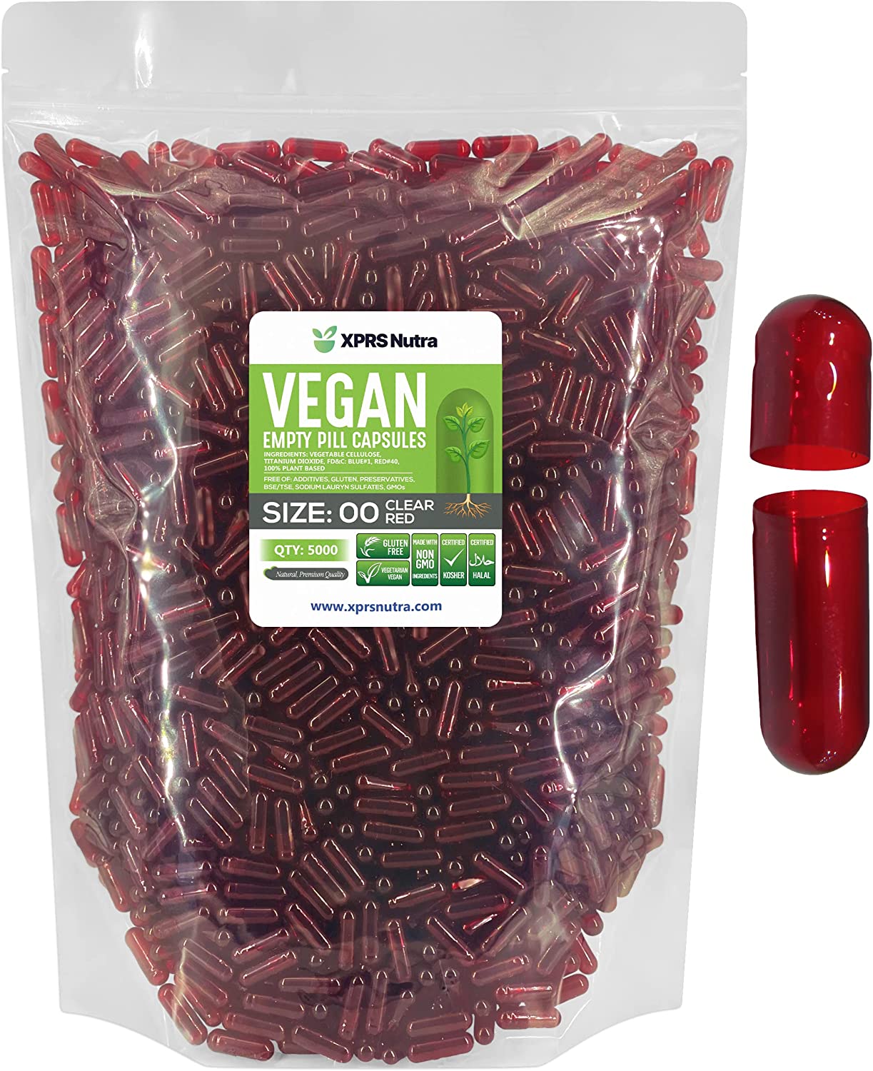 Size 00 Empty Vegan Capsules