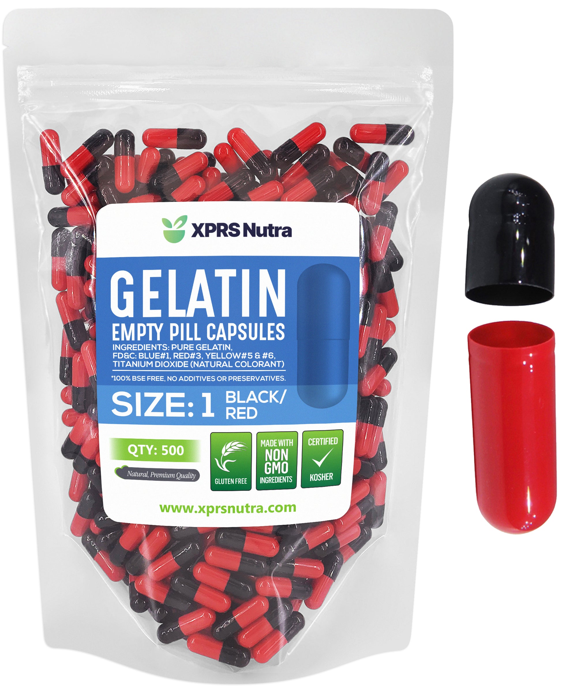 Size 1 Empty Gelatin Capsules