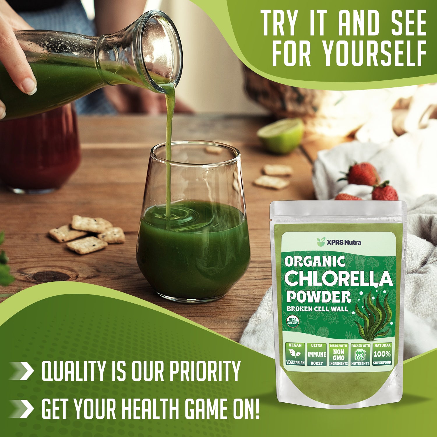 Organic Chlorella Powder