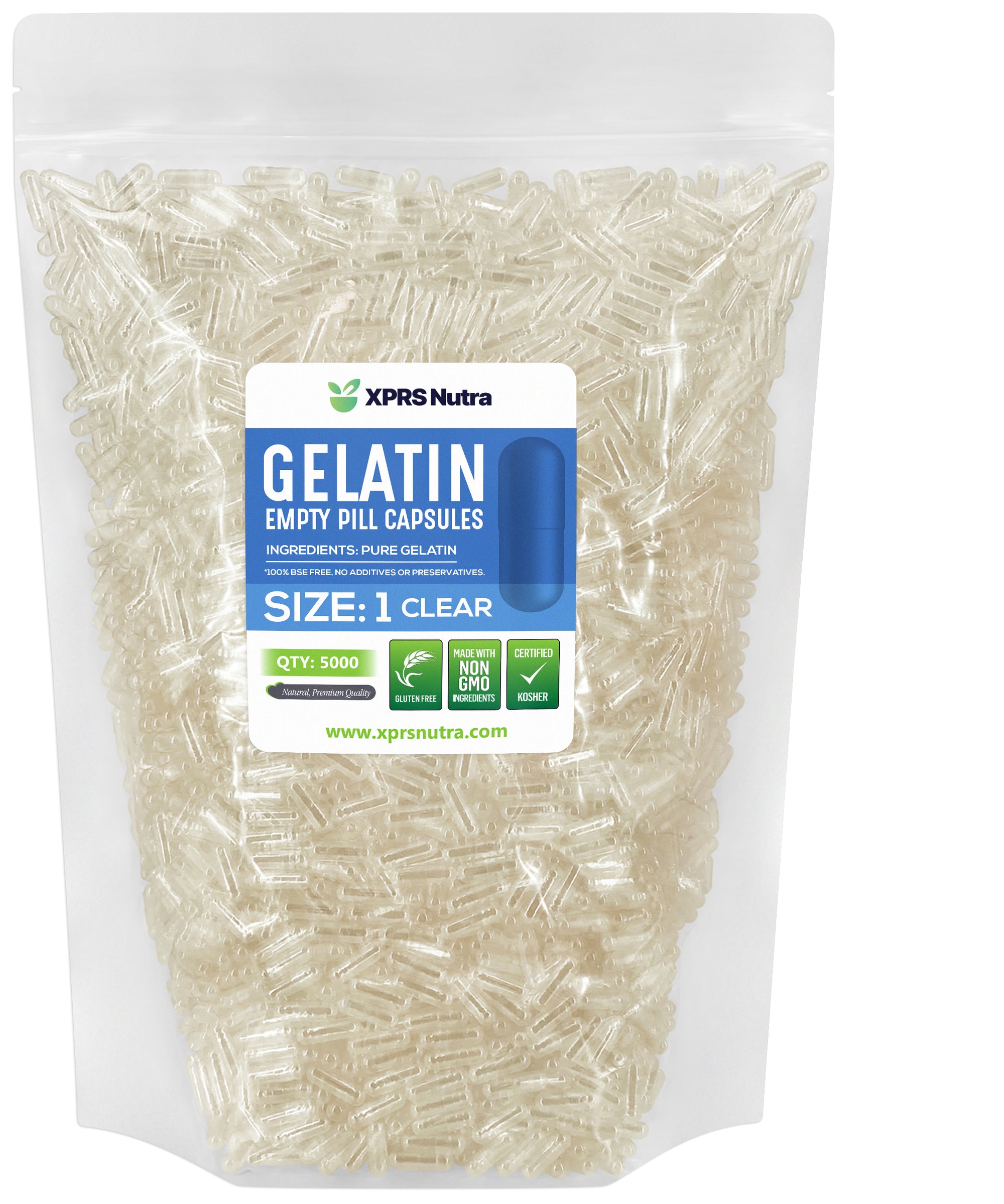 Size 1 Empty Gelatin Capsules