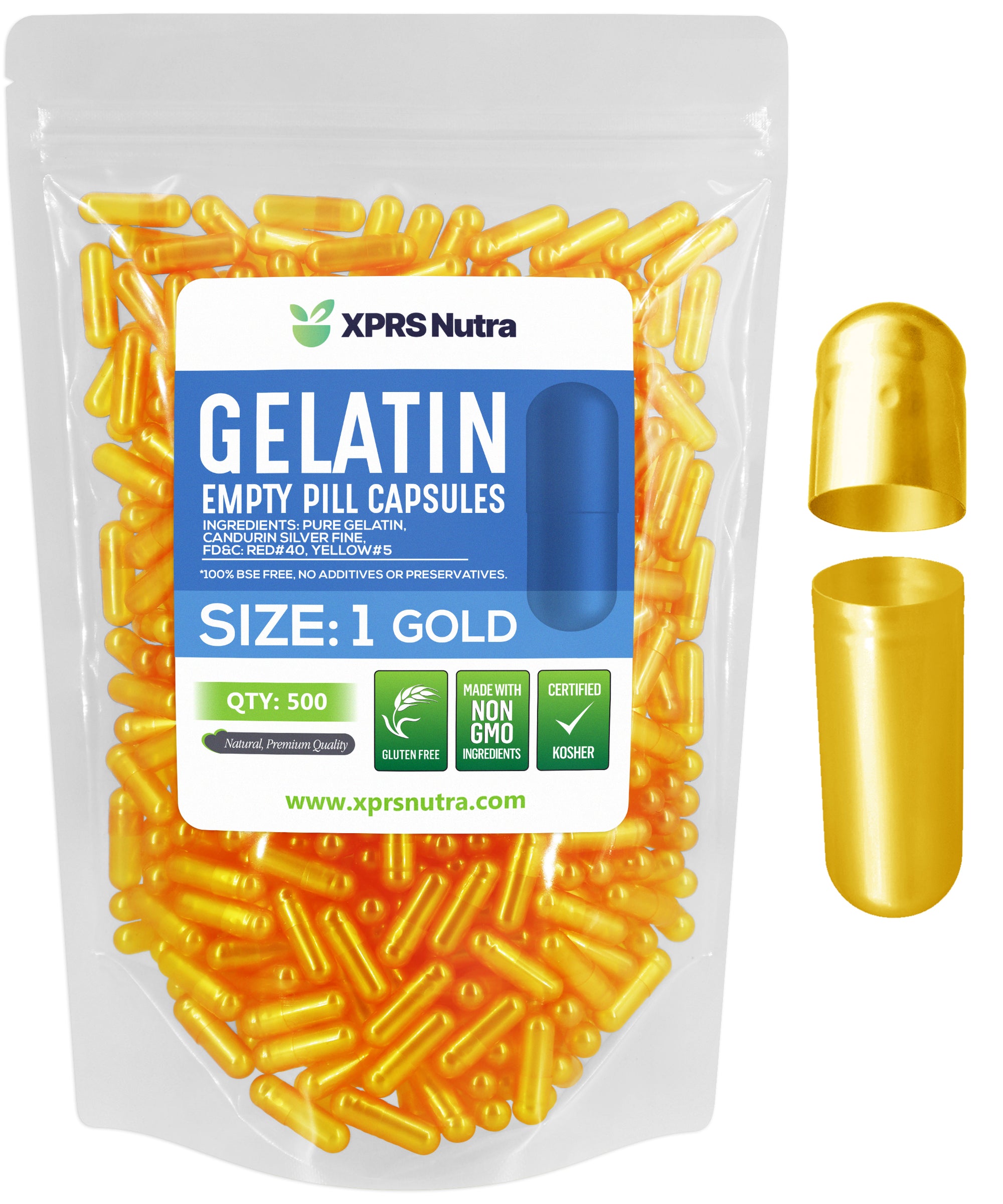 Size 1 Empty Gelatin Capsules