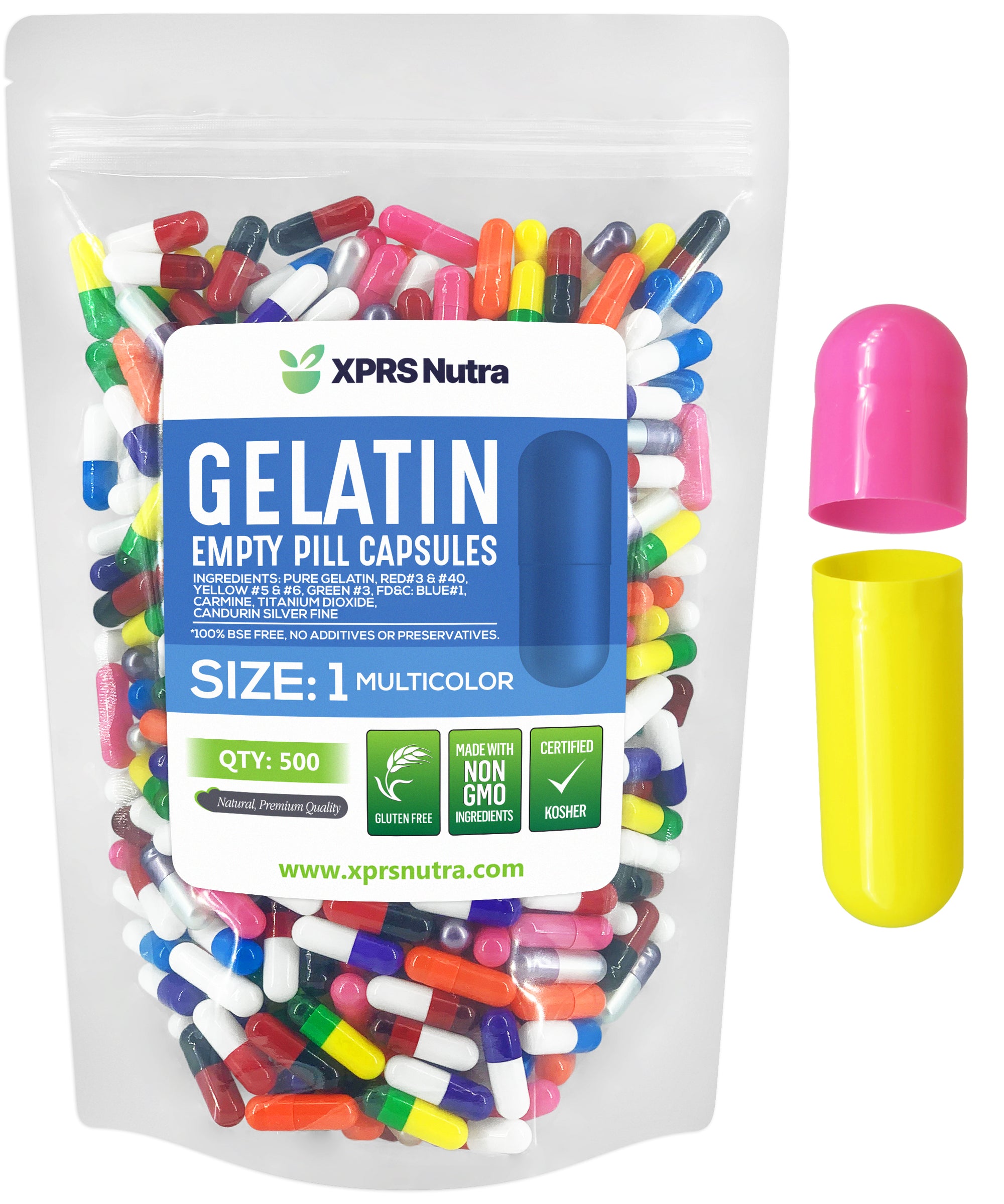 Size 1 Empty Gelatin Capsules