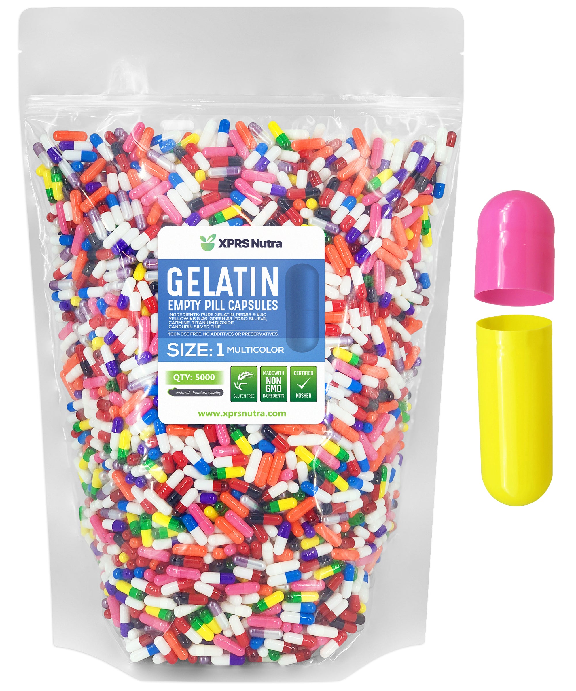 Size 1 Empty Gelatin Capsules