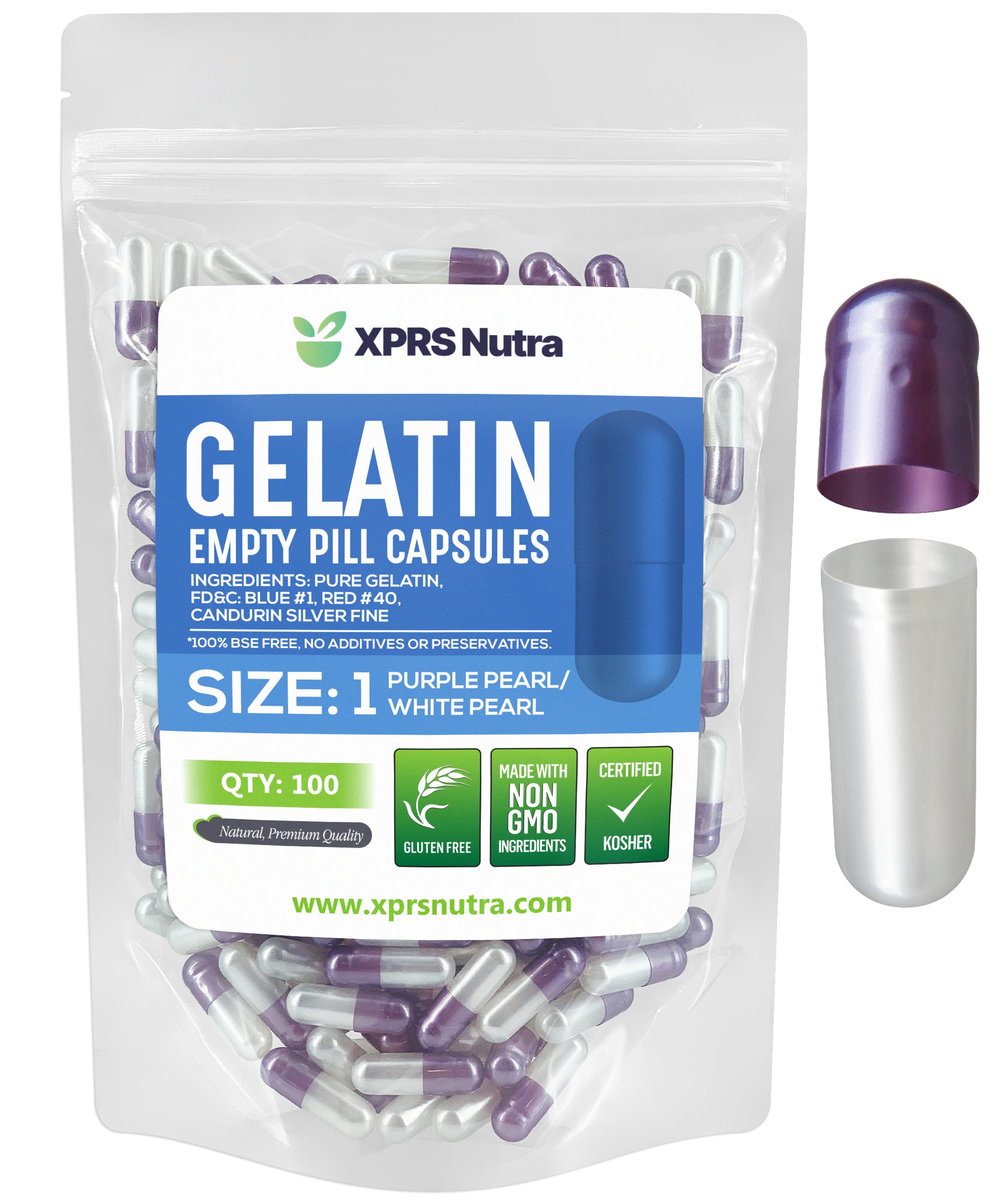 Size 1 Empty Gelatin Capsules