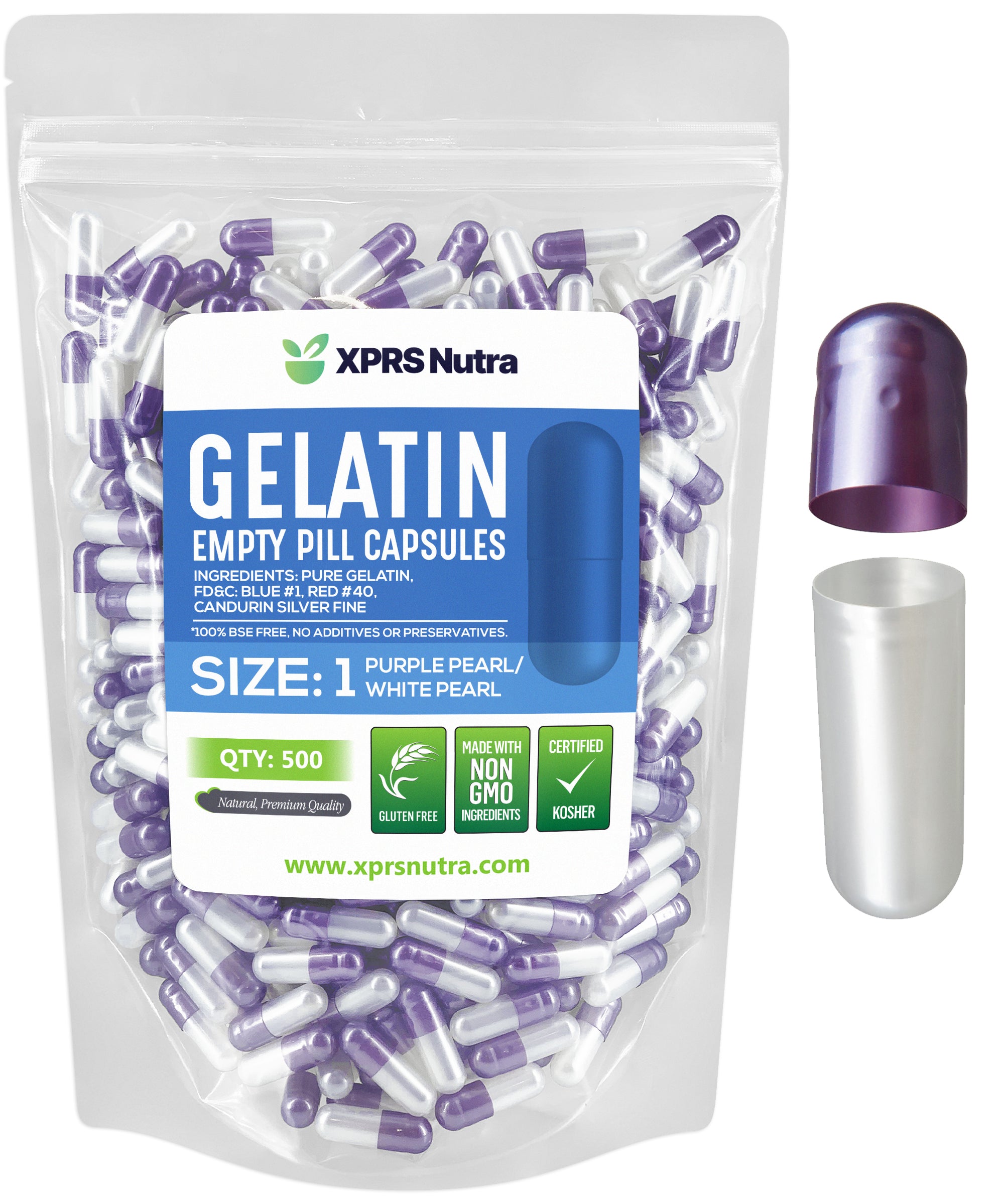 Size 1 Empty Gelatin Capsules