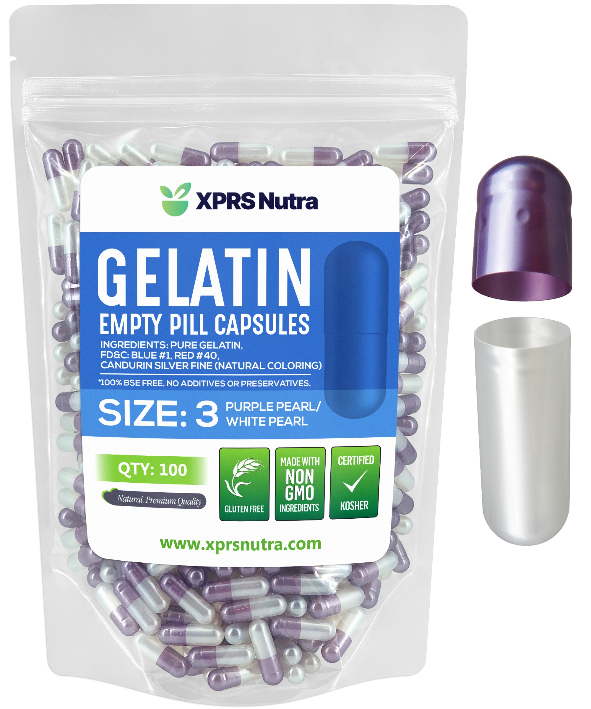 Size 3 Empty Gelatin Capsules