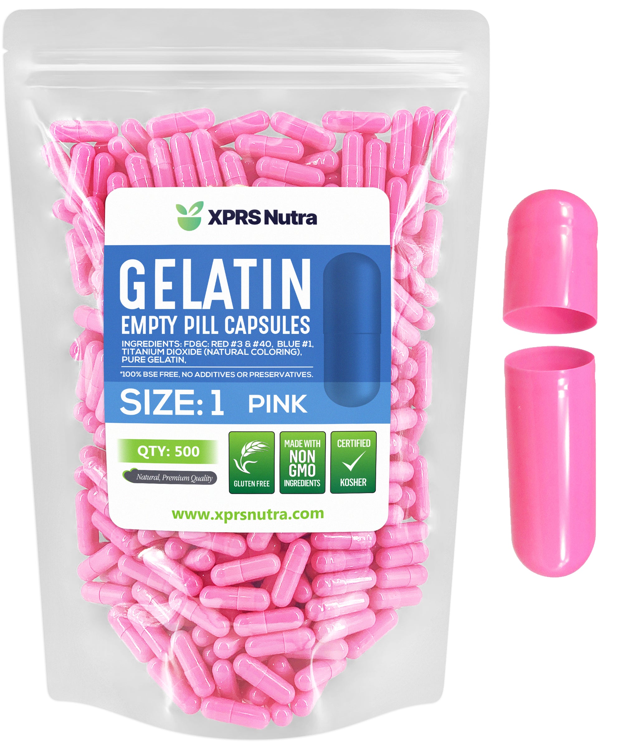 Size 1 Empty Gelatin Capsules