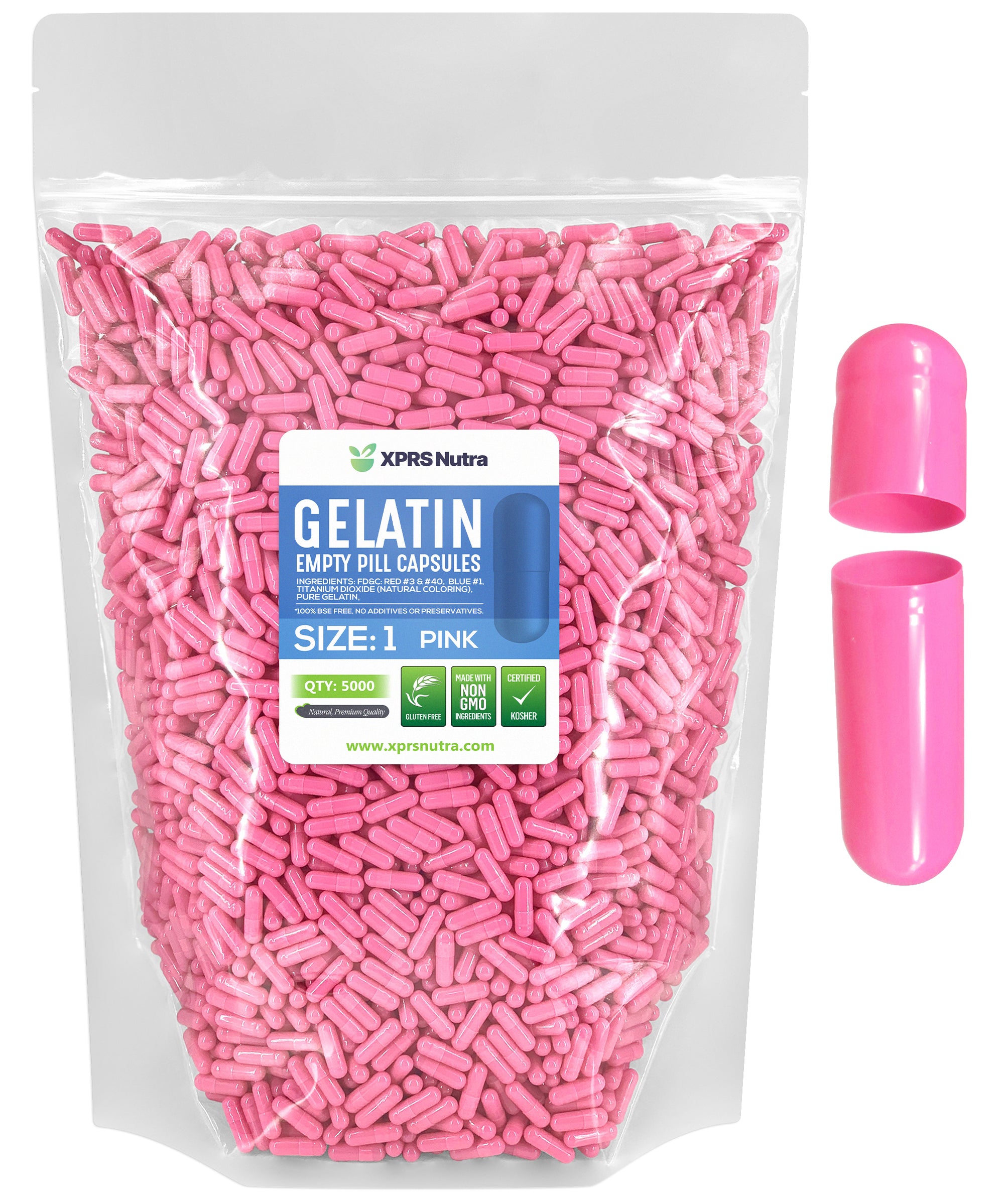 Size 1 Empty Gelatin Capsules
