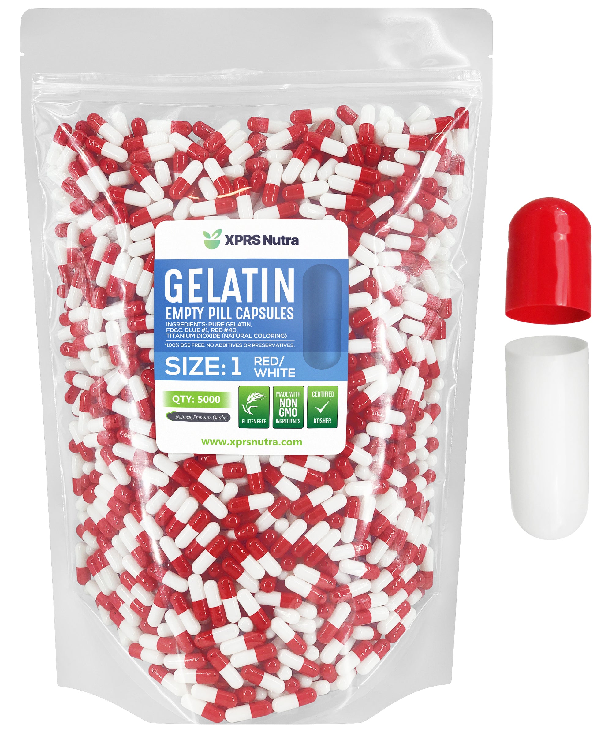 Size 1 Empty Gelatin Capsules