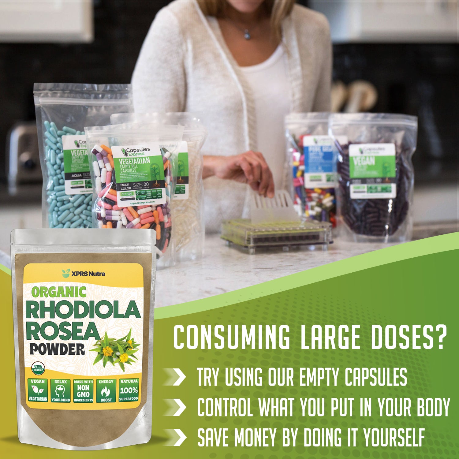Organic Rhodiola Rosea Powder