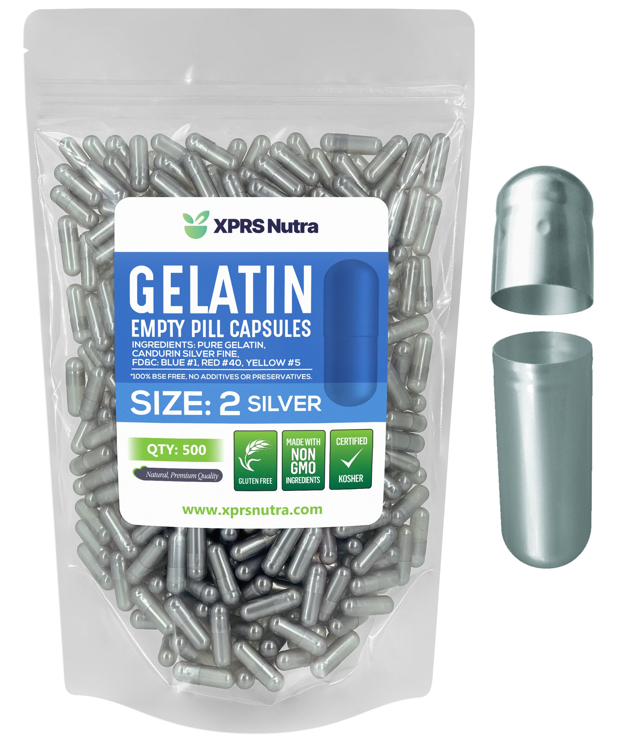 Size 2 Empty Gelatin Capsules