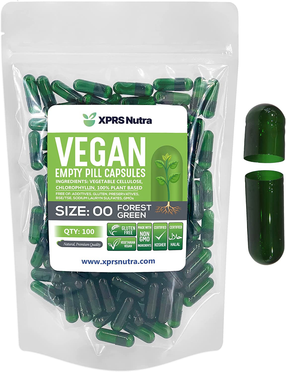 Size 00 Empty Vegan Capsules
