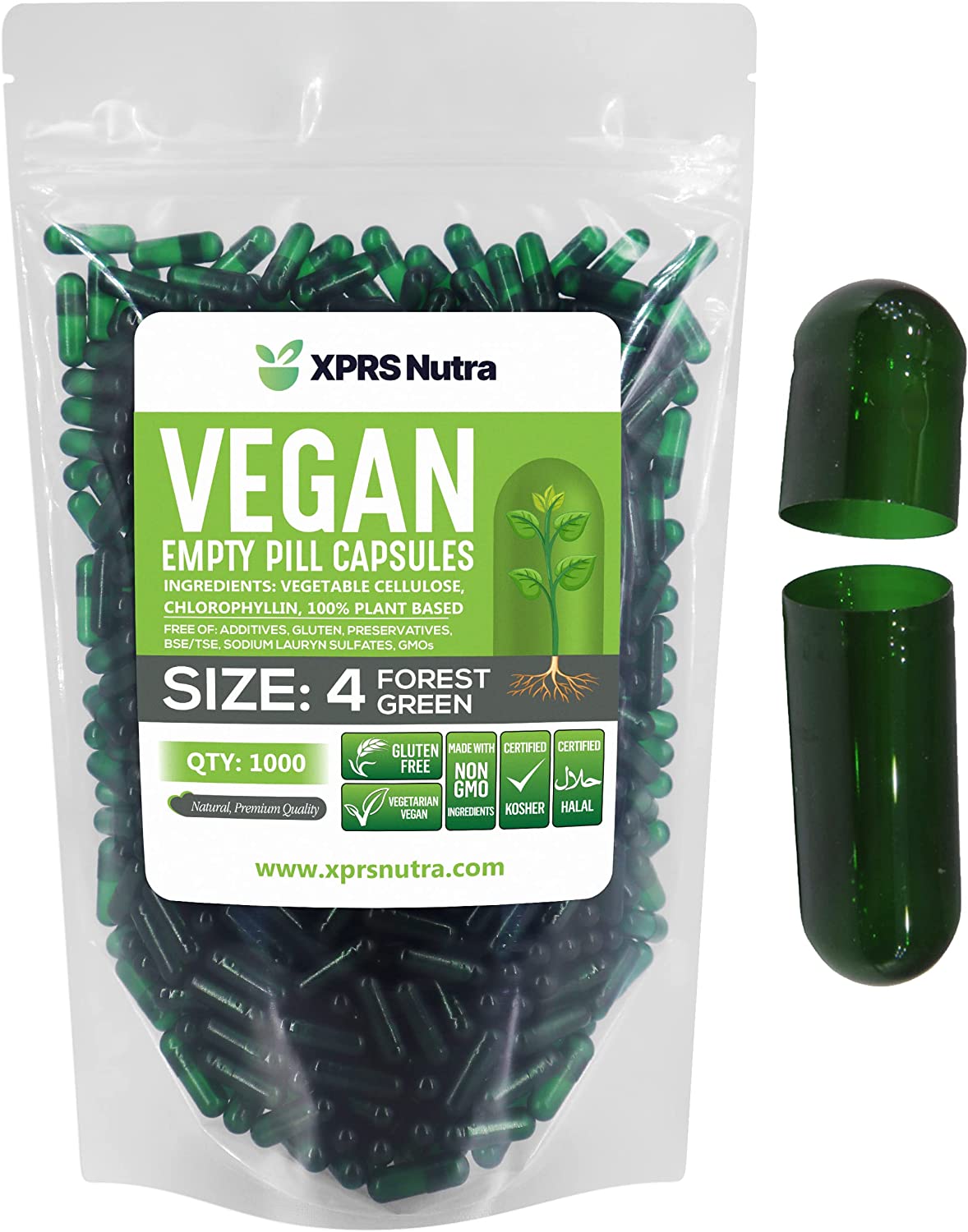 Size 4 Empty Vegan Capsules