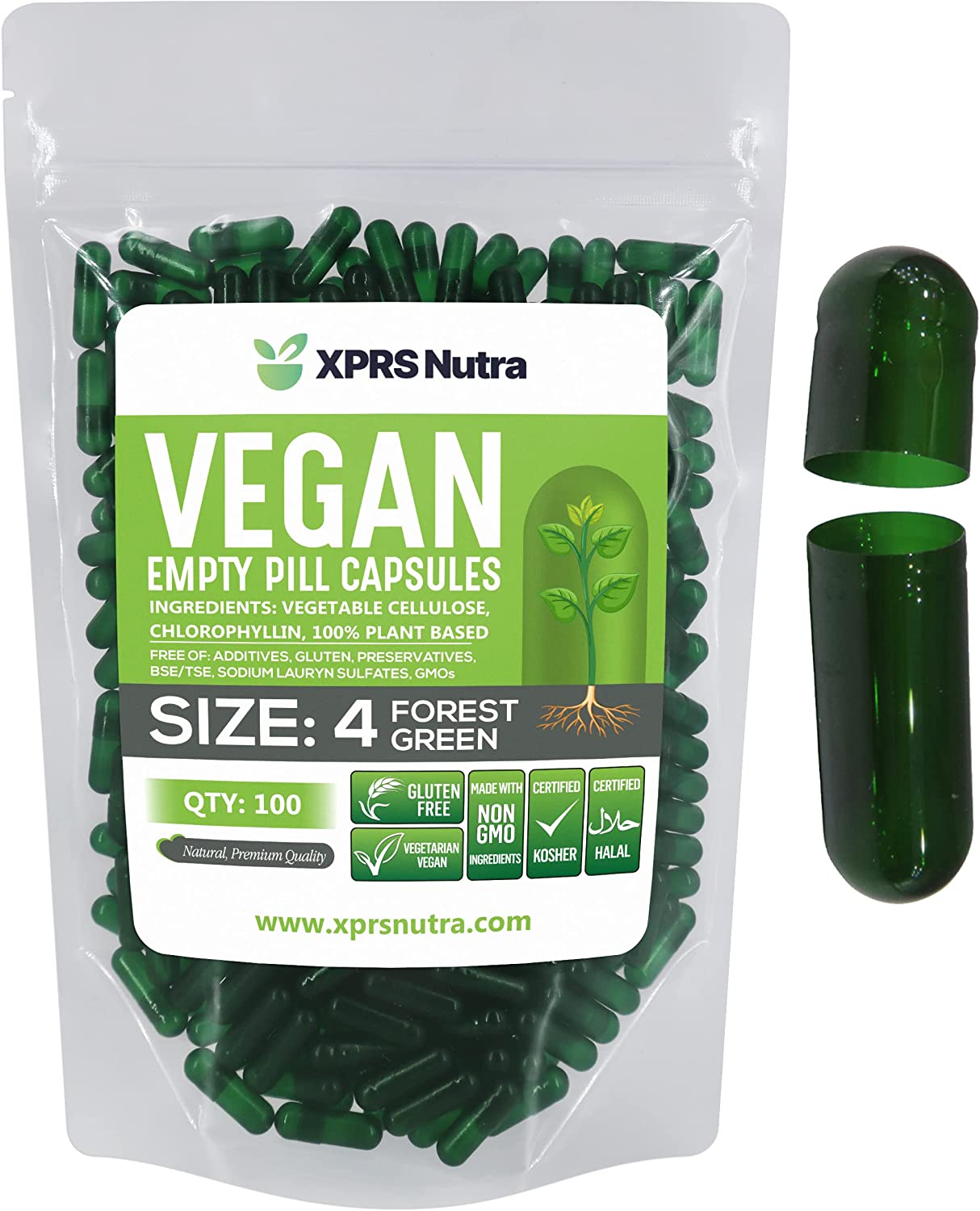 Size 4 Empty Vegan Capsules