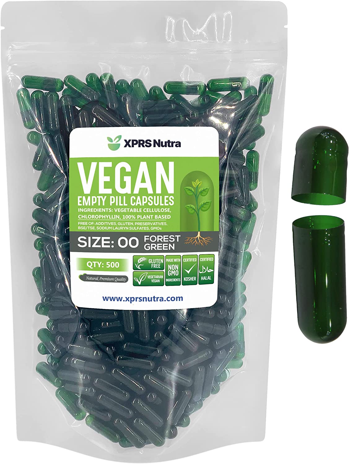 Size 00 Empty Vegan Capsules