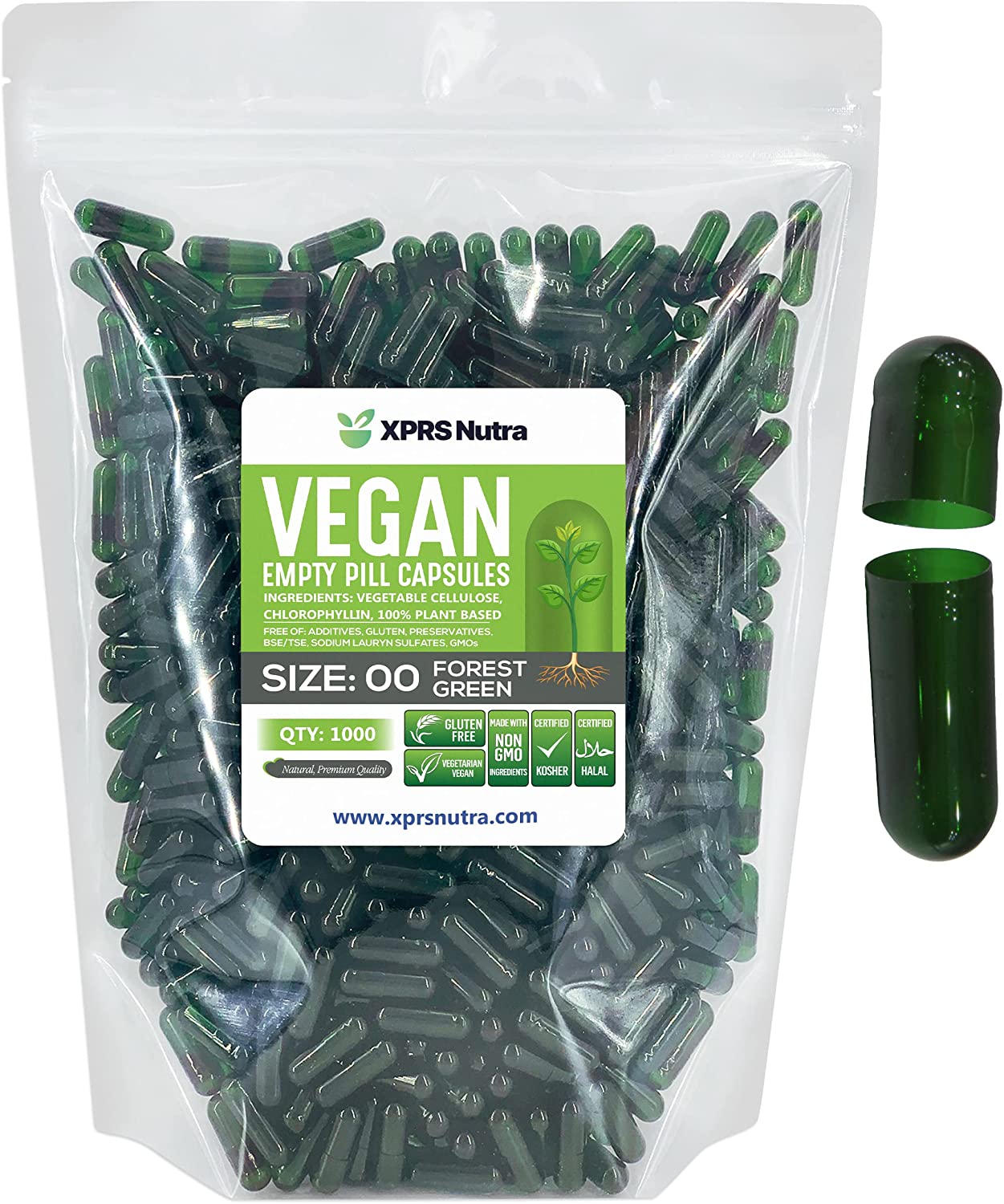 Size 00 Empty Vegan Capsules