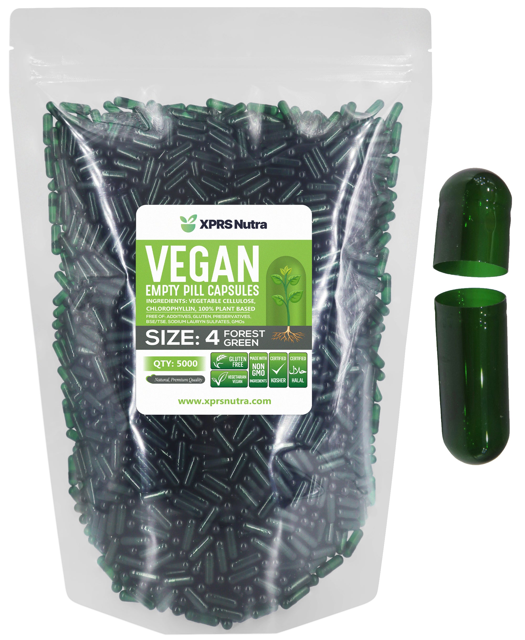 Size 4 Empty Vegan Capsules