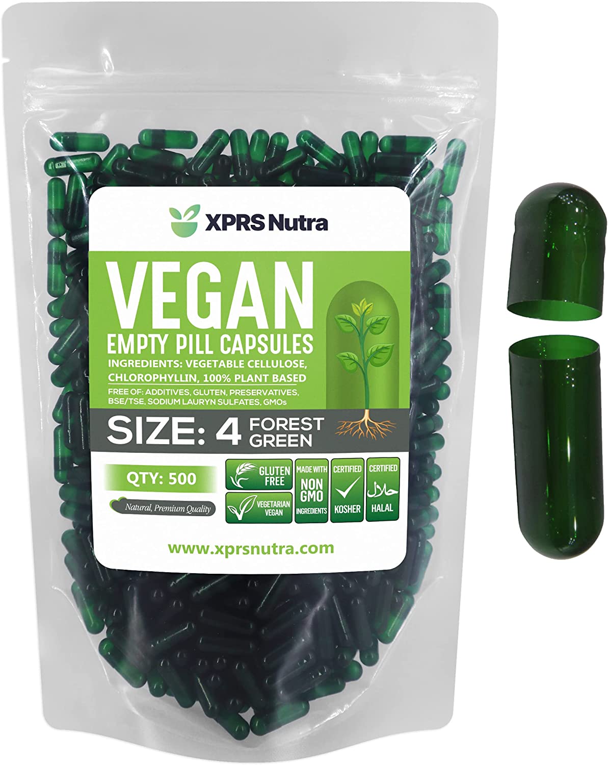 Size 4 Empty Vegan Capsules