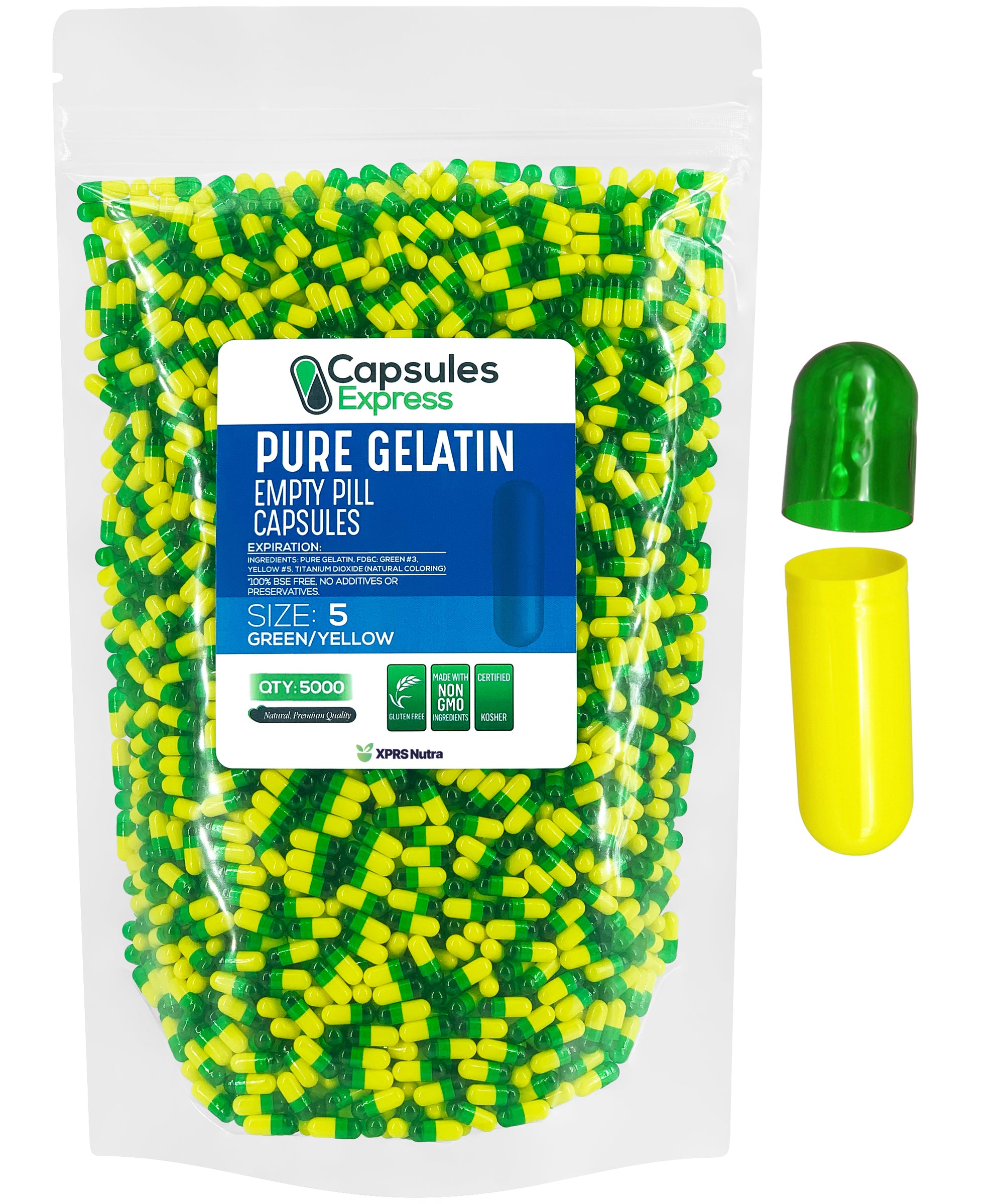 Size 5 Empty Gelatin Capsules
