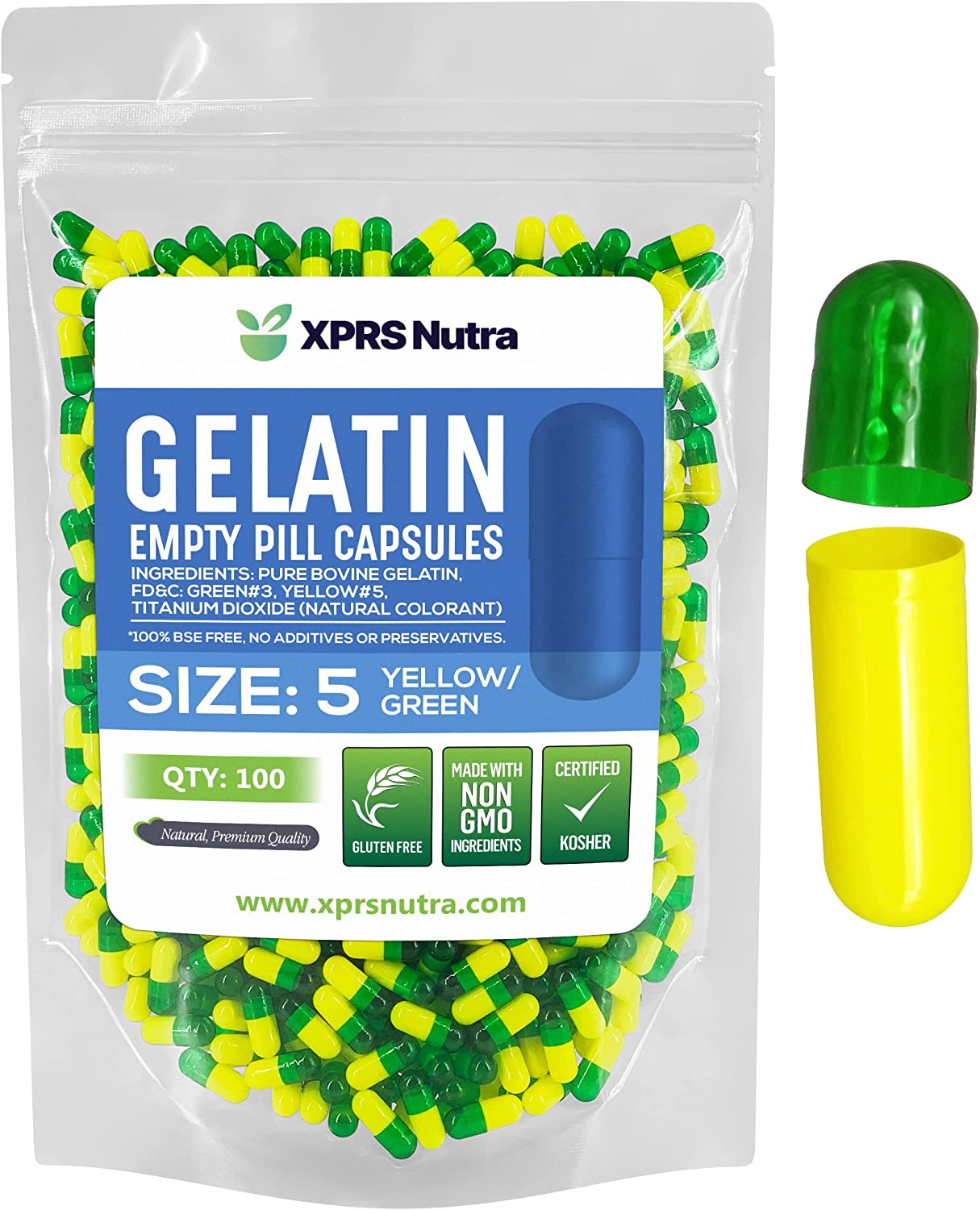 Size 5 Empty Gelatin Capsules