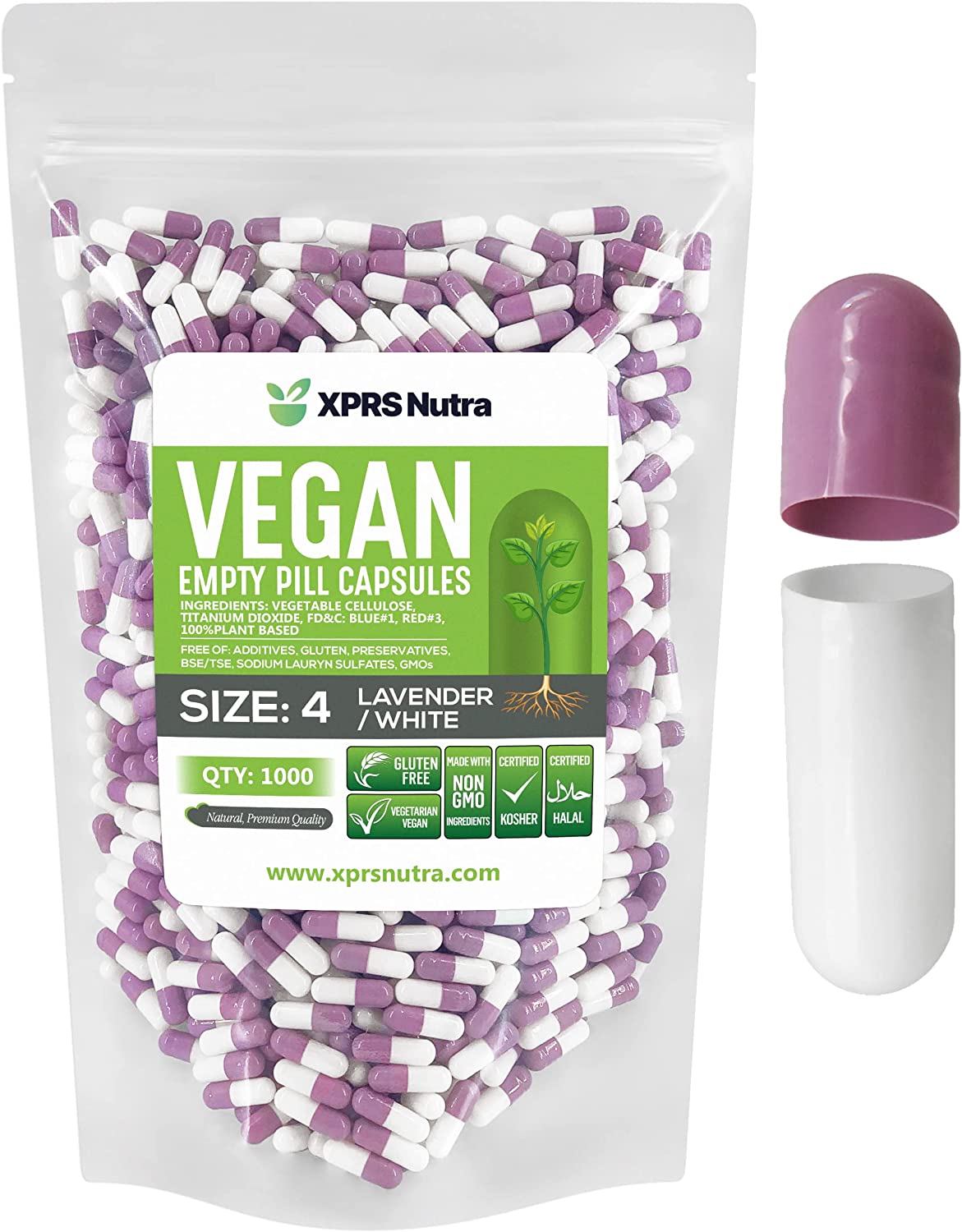 Size 4 Empty Vegan Capsules