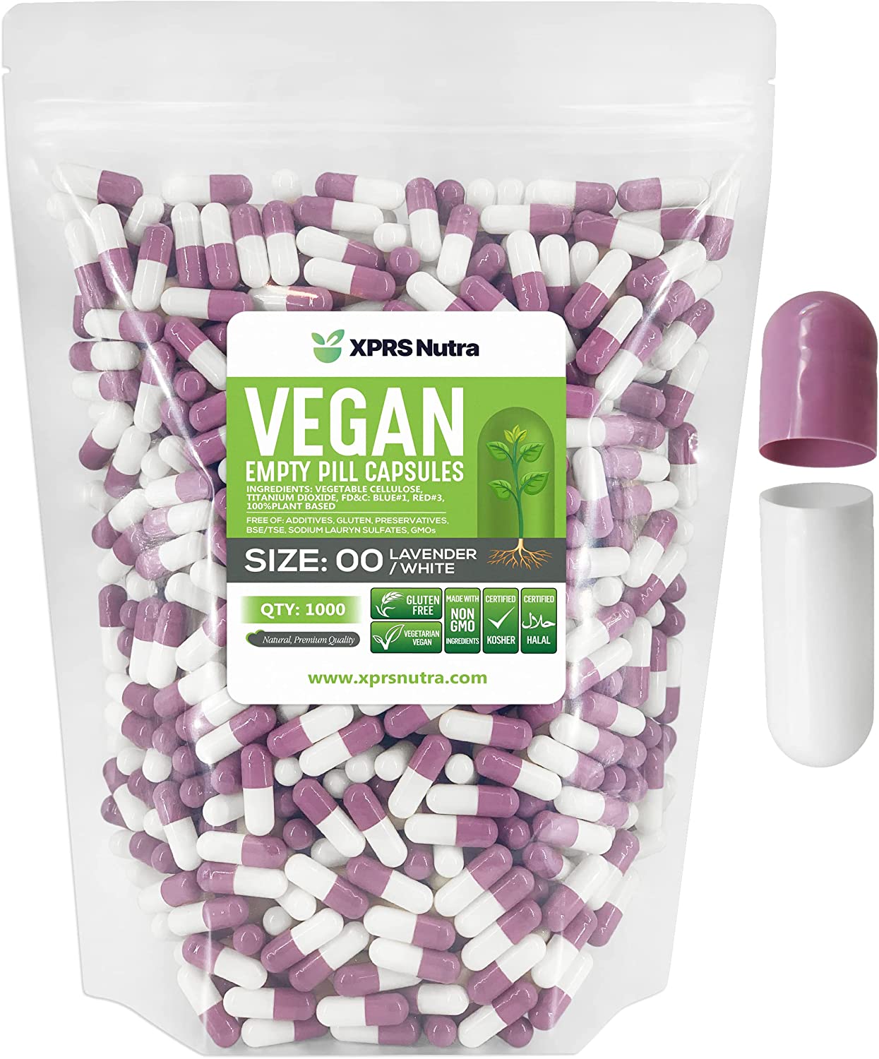 Size 00 Empty Vegan Capsules