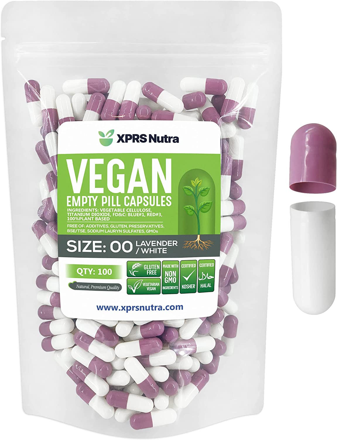 Size 00 Empty Vegan Capsules