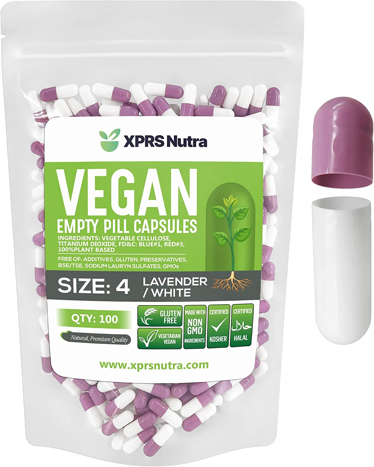 Size 4 Empty Vegan Capsules