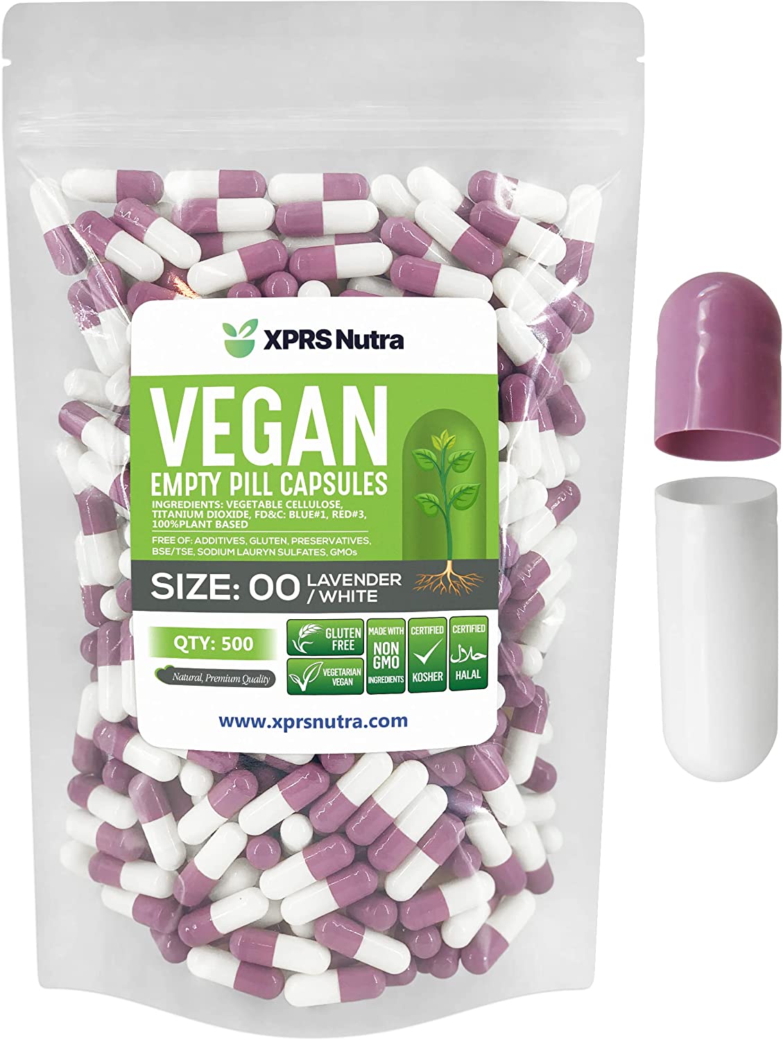 Size 00 Empty Vegan Capsules