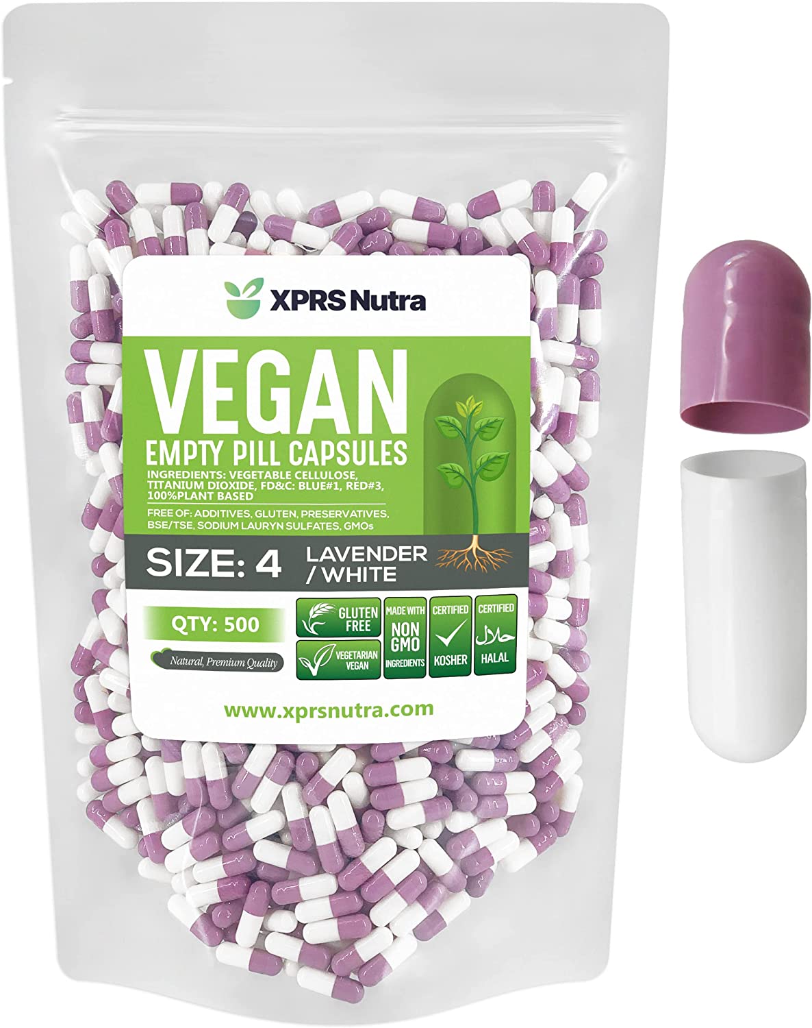 Size 4 Empty Vegan Capsules