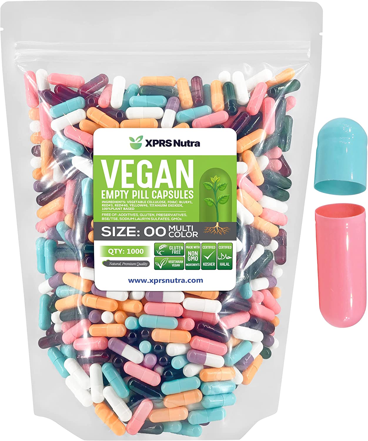 Size 00 Empty Vegan Capsules